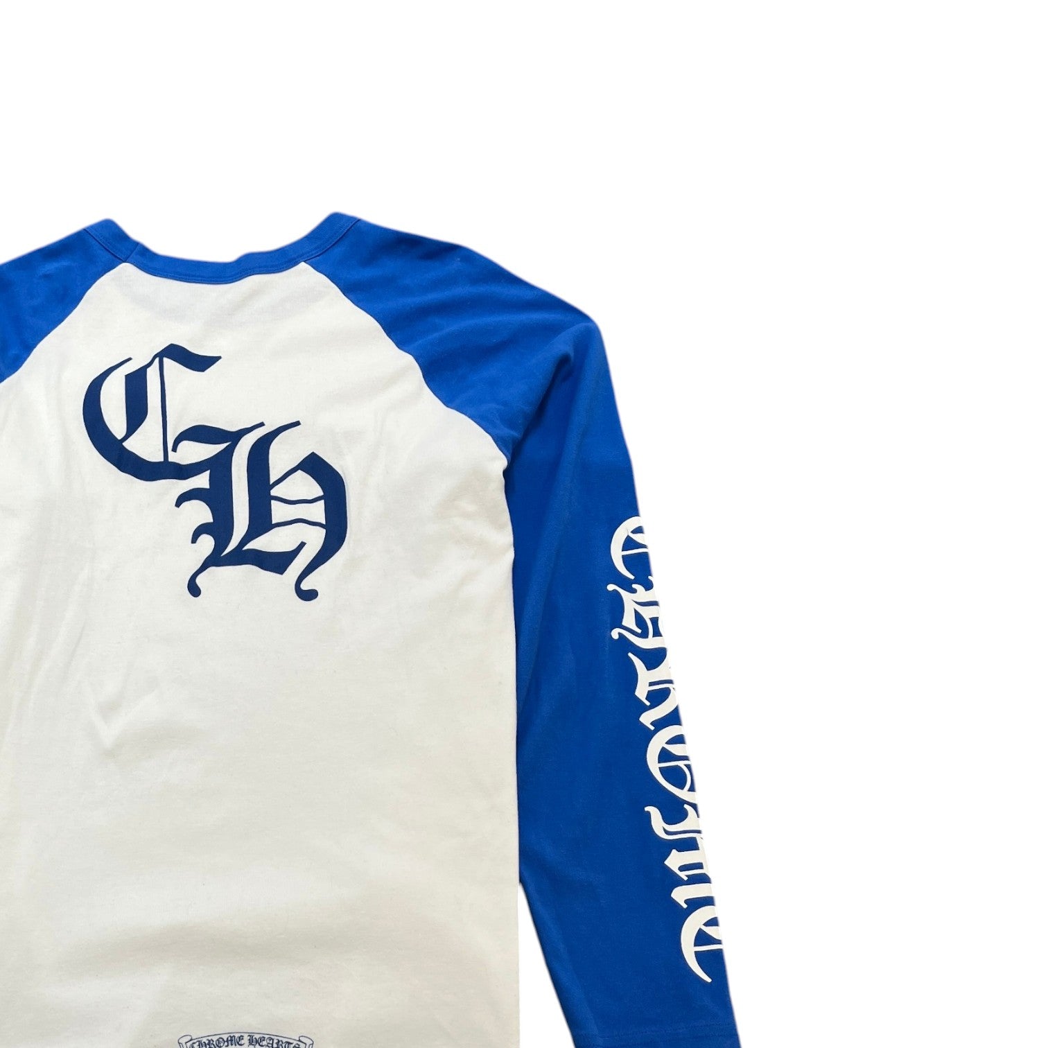 Men's Horseshoe Baseball Long Sleeve T-Shirt White Size XXL