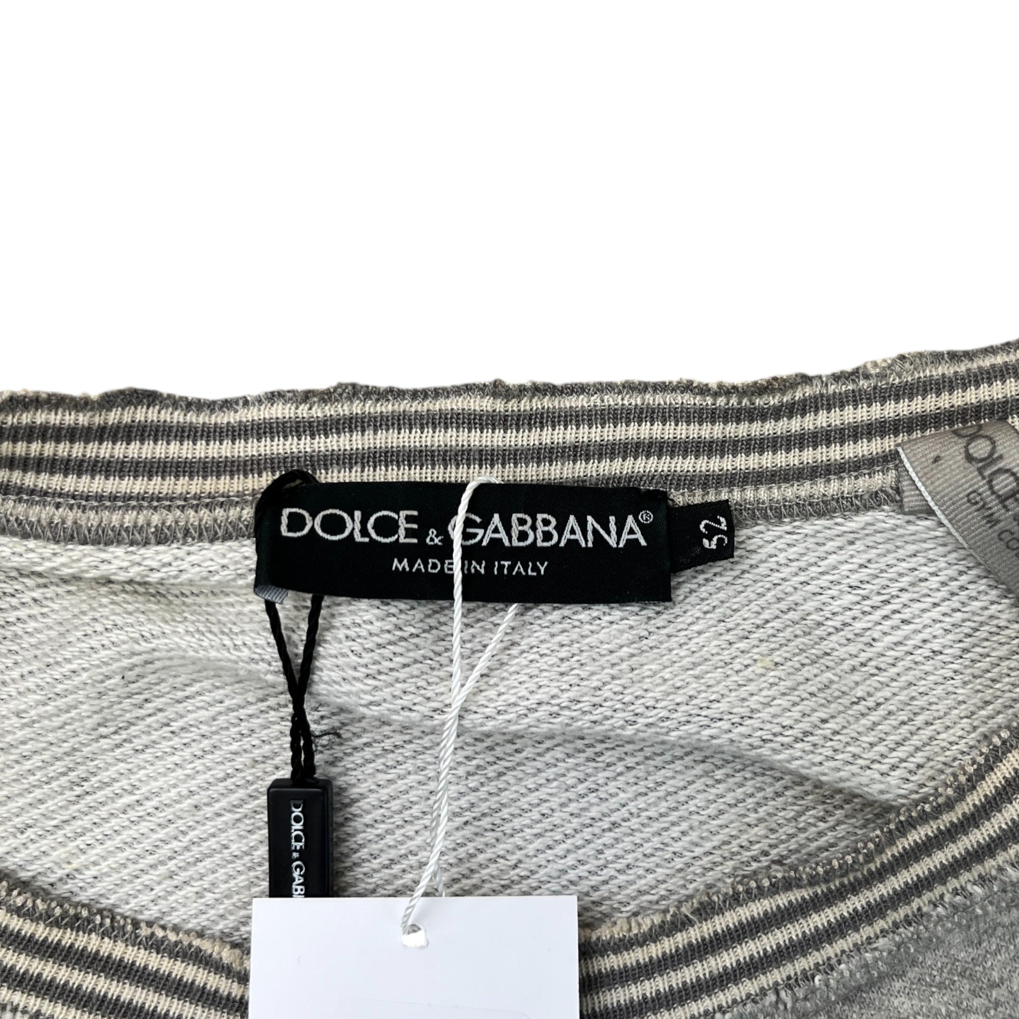 Men's Distressed Logo Sweatshirt Grey Size IT 52 / UK XL