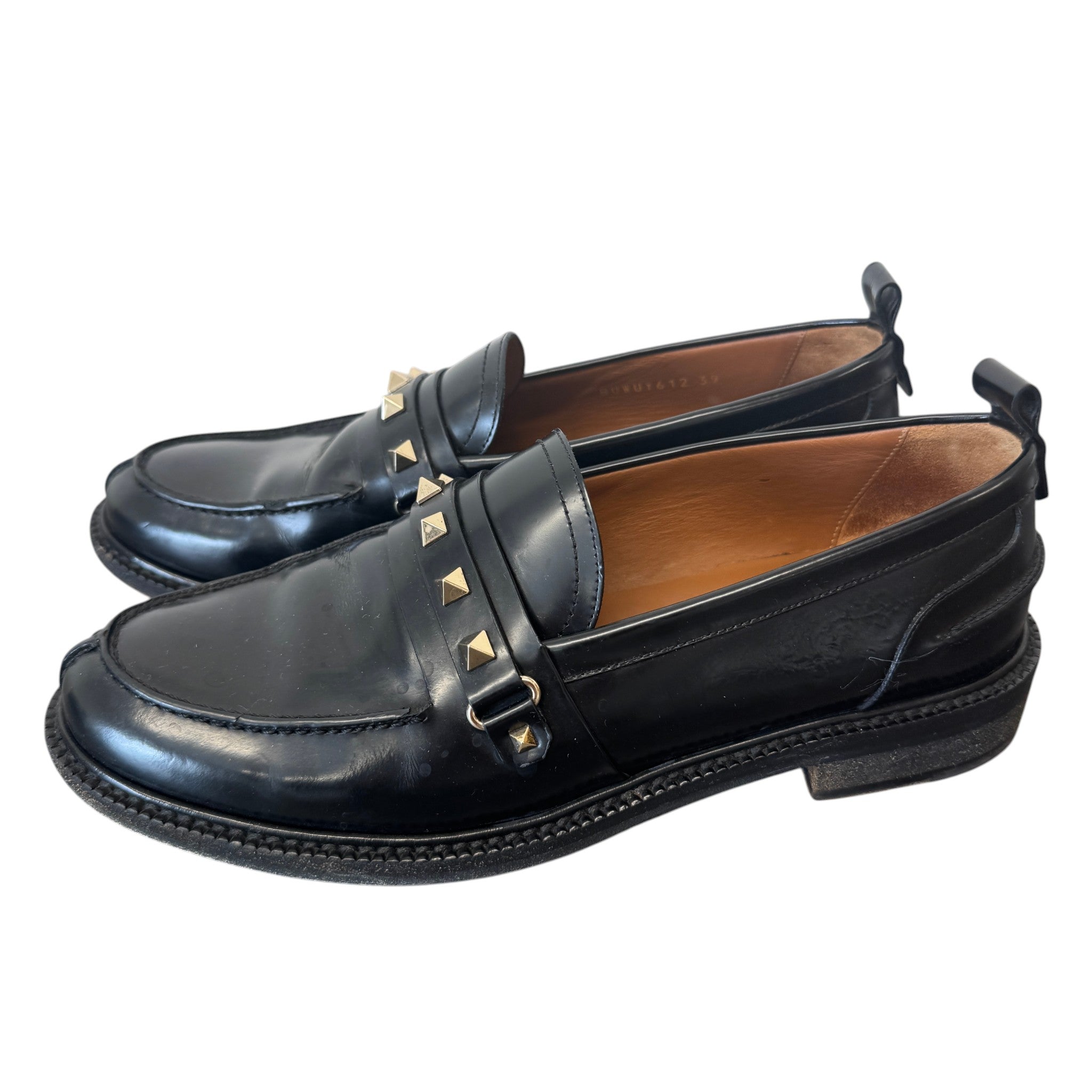 Women's Rockstud Loafers Black Size EU 39 / UK 6