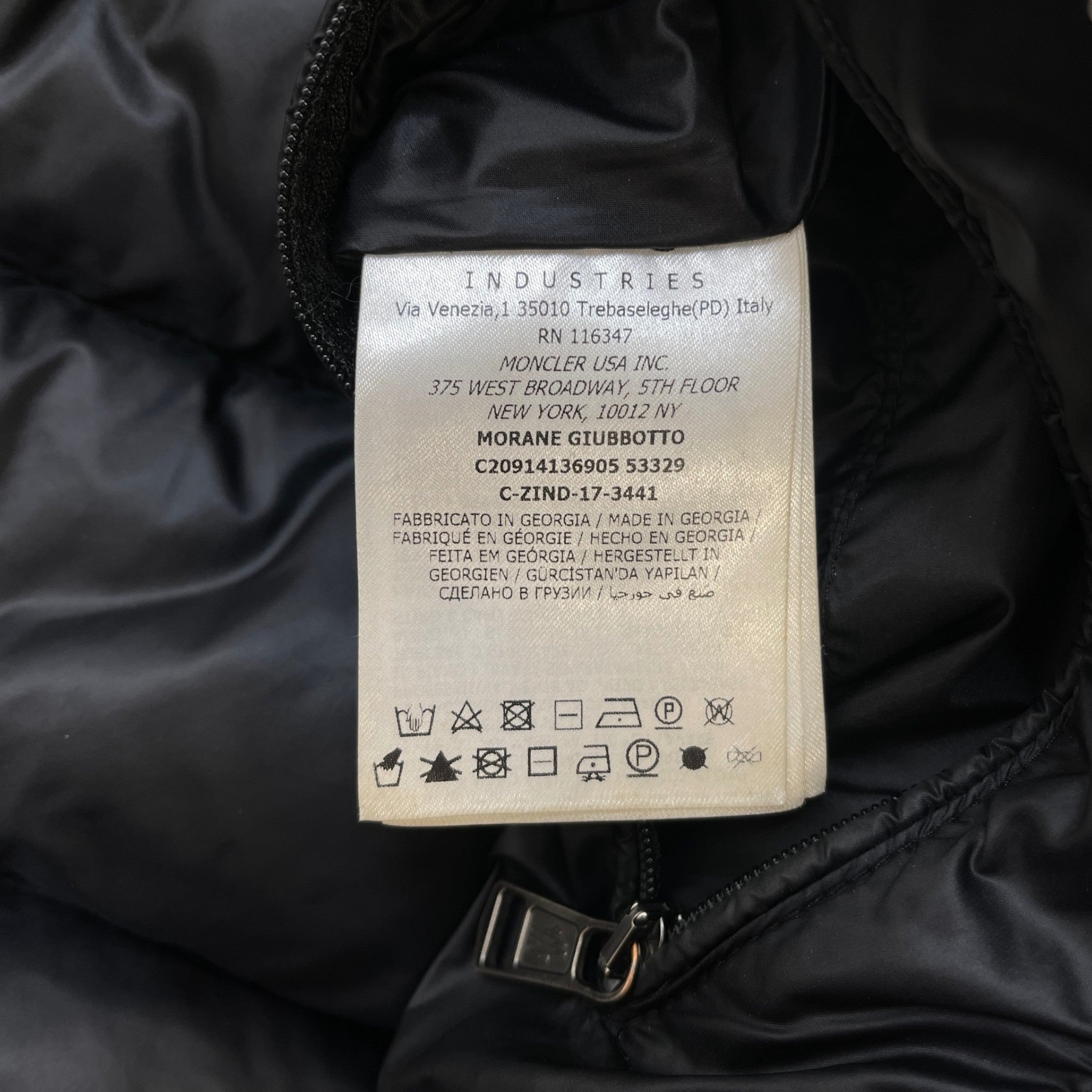 Men's Morane Down Jacket Black Size 2 / M