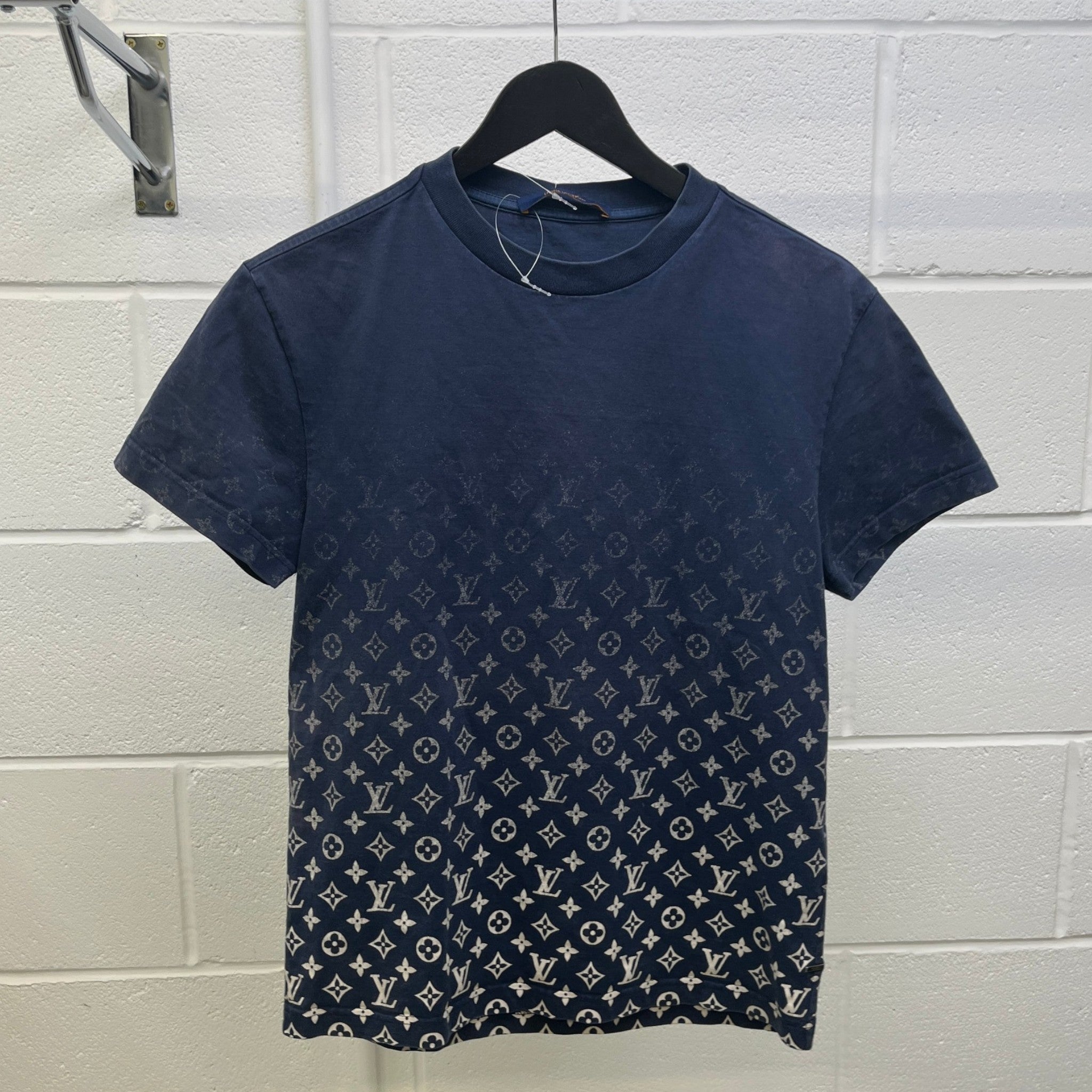 Men's Monogram Gradient T-Shirt Navy Size XS