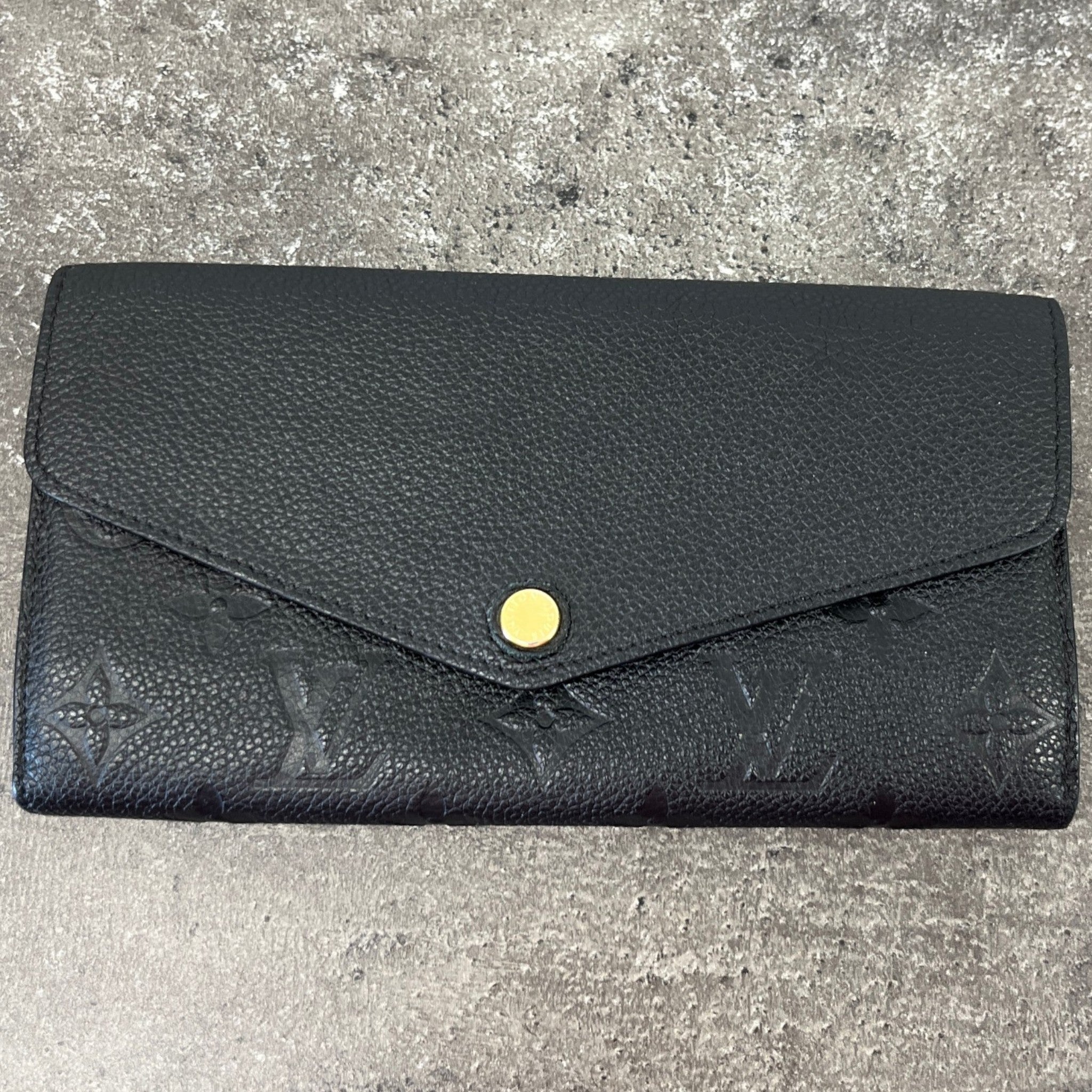Women's Monogram Empreinte Sarah Wallet Black