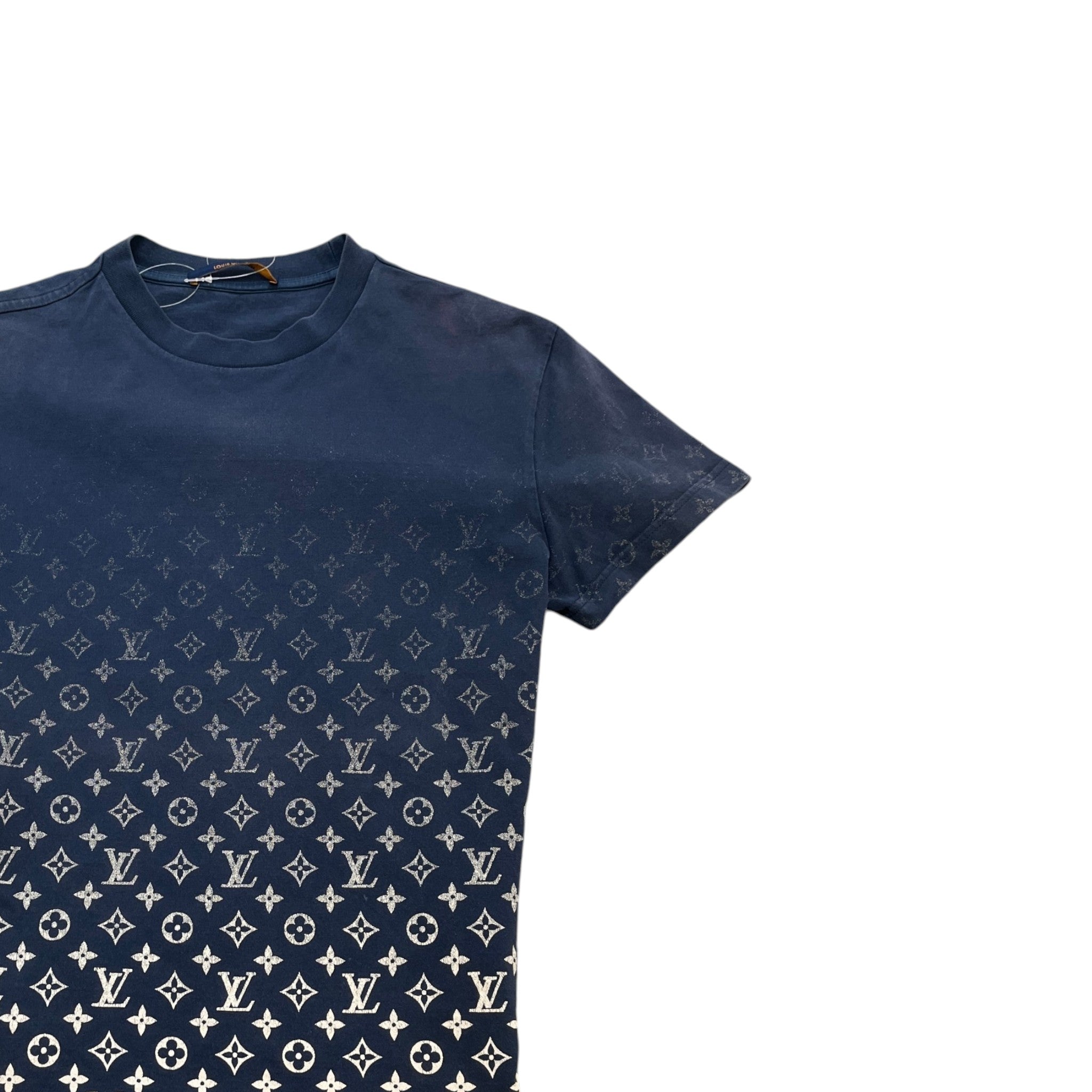 Men's Monogram Gradient T-Shirt Navy Size XS