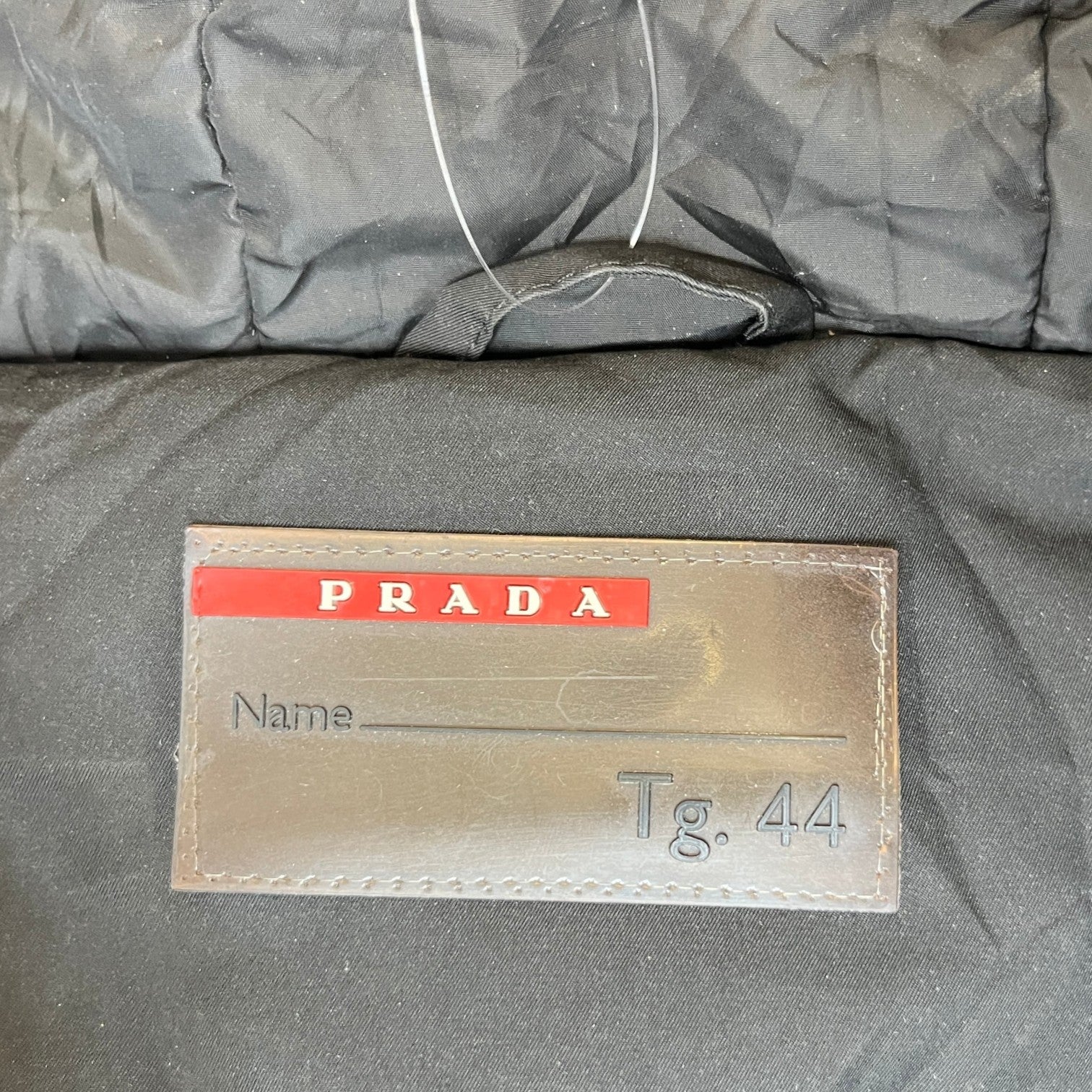 Women's Plaque Logo Parka Down Jacket Black Size 44 / UK 12