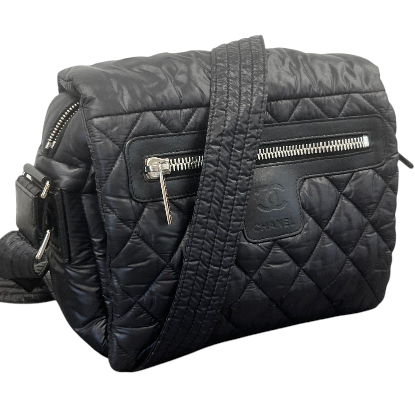 Women's Medium Coco Cocoon Messenger Bag Black