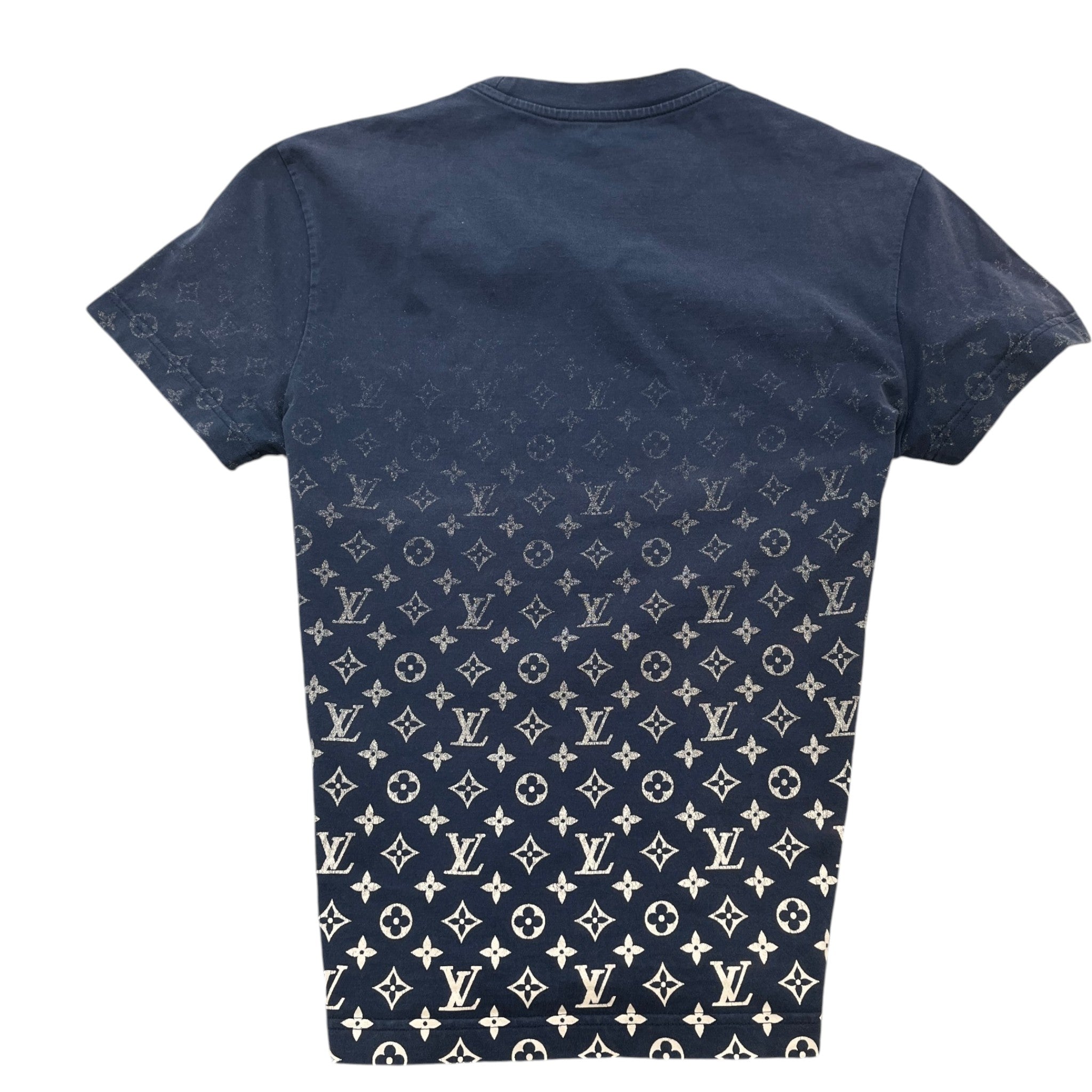 Men's Monogram Gradient T-Shirt Navy Size XS