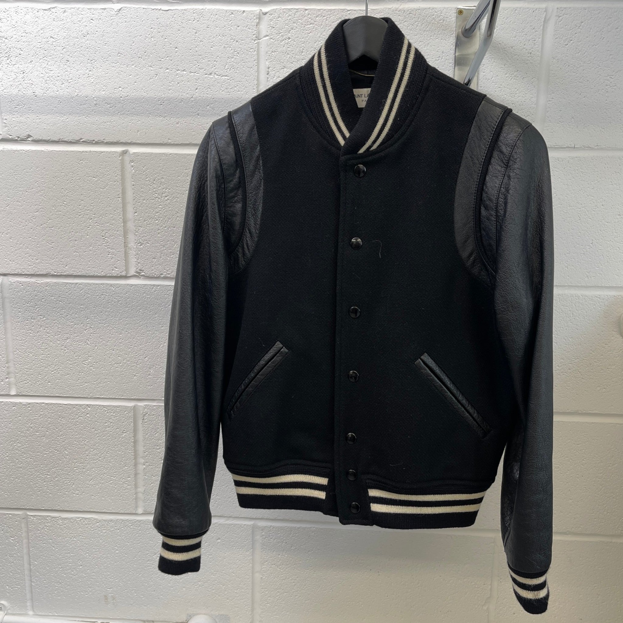Men's Teddy Bomber Jacket Black Size XXS
