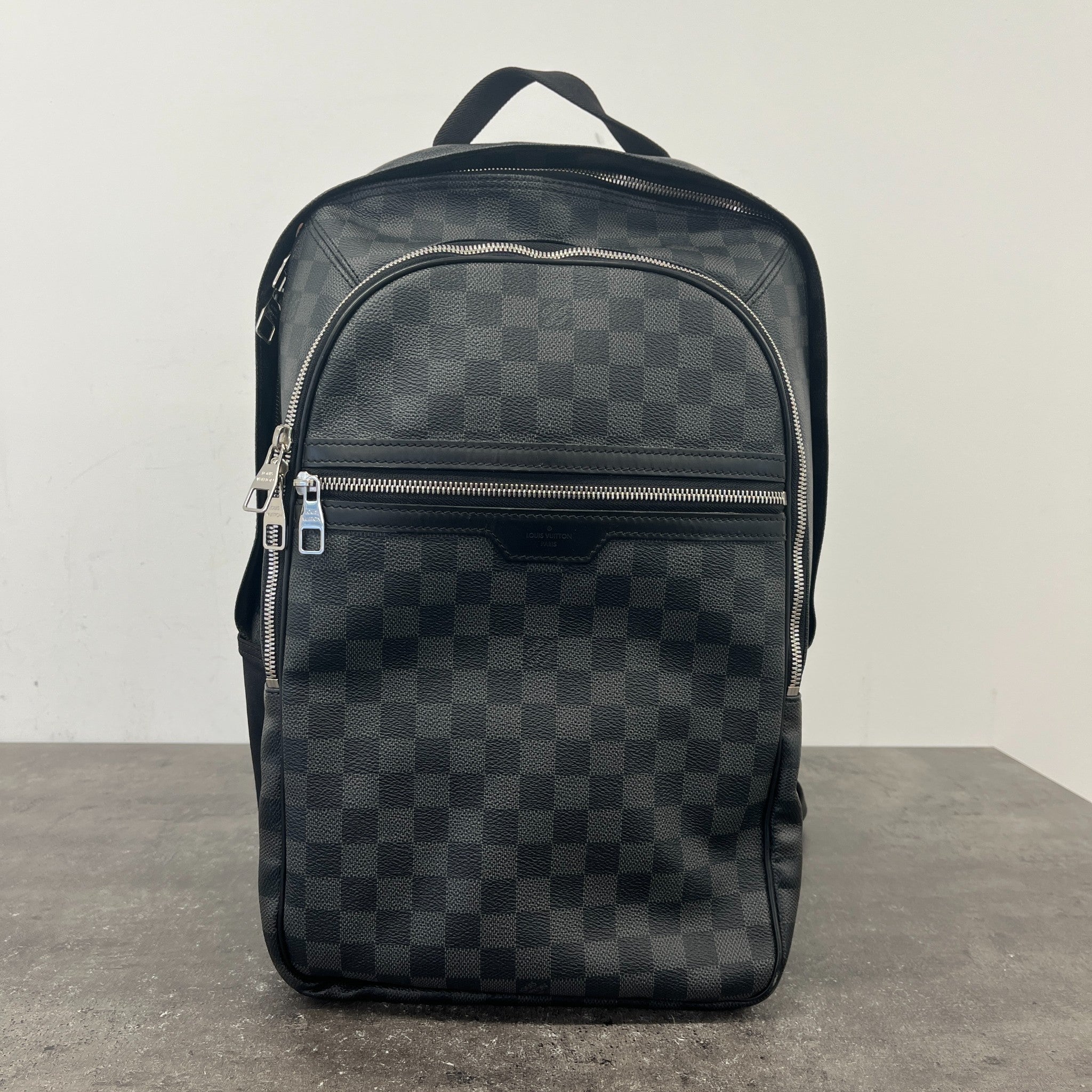 Men's Michael Damier Graphite Backpack Black