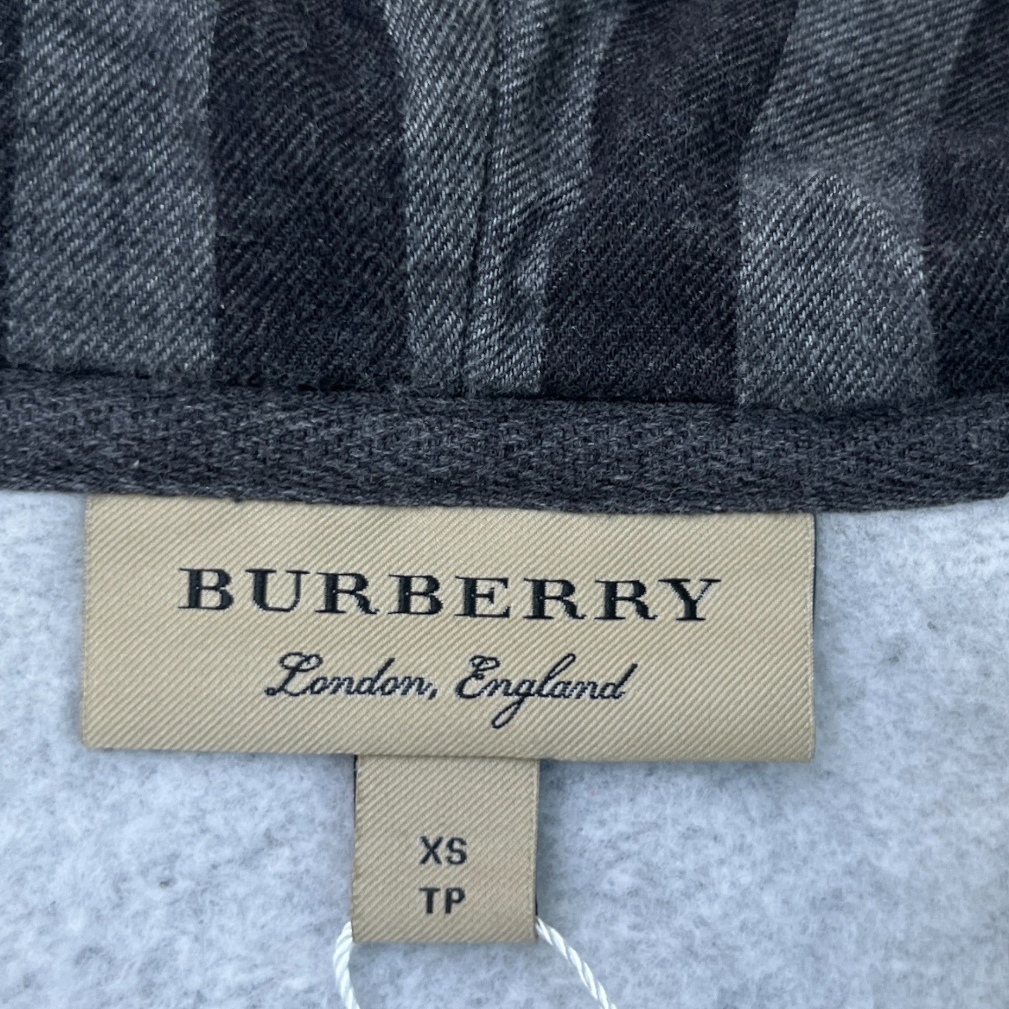 Men's Embroidered Logo Hoodie Charcoal Size XS