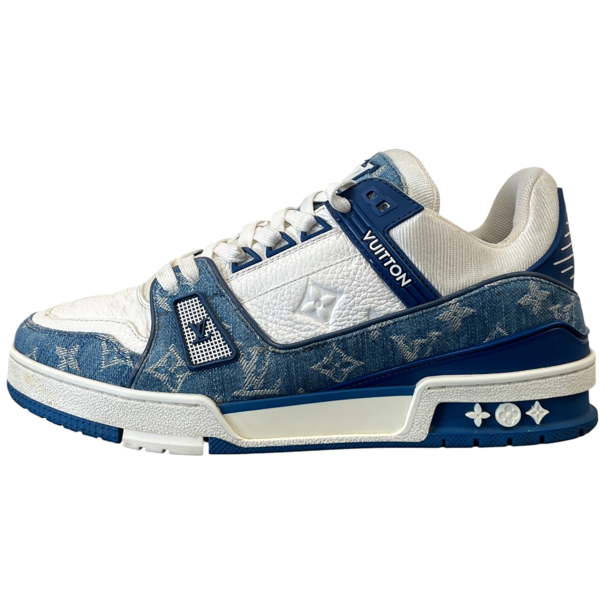 Men's Lv Denim Low Trainers Blue Size EU 41 / UK 7