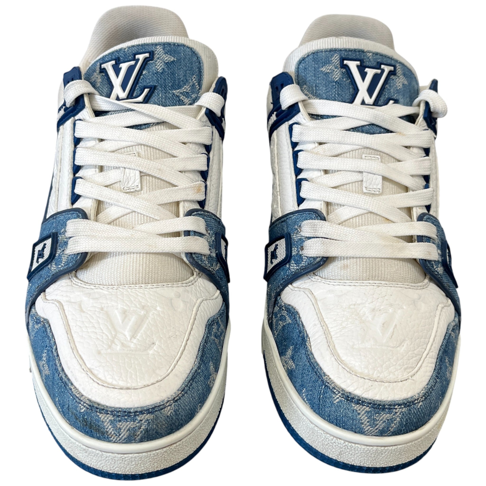 Men's Lv Denim Low Trainers Blue Size EU 41 / UK 7
