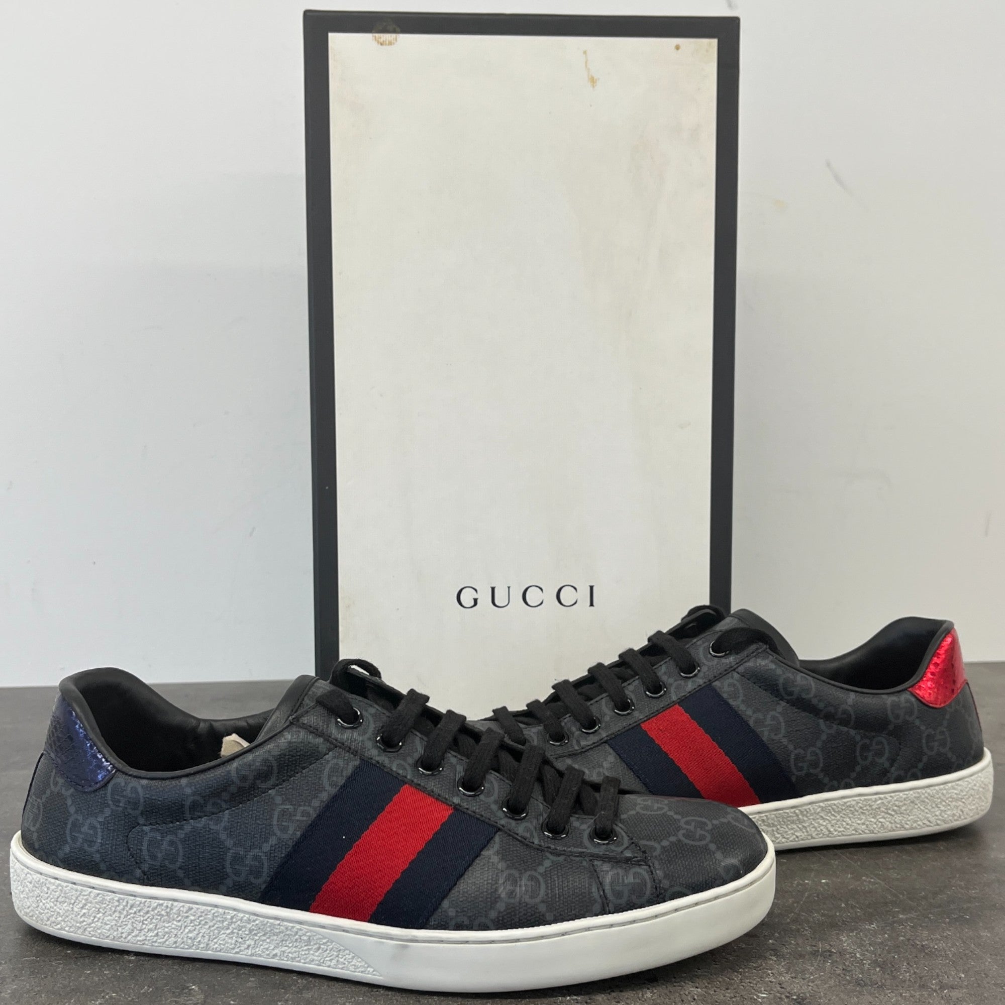 Men's Gg Supreme Low Trainers Black Size EU 40 / UK 6