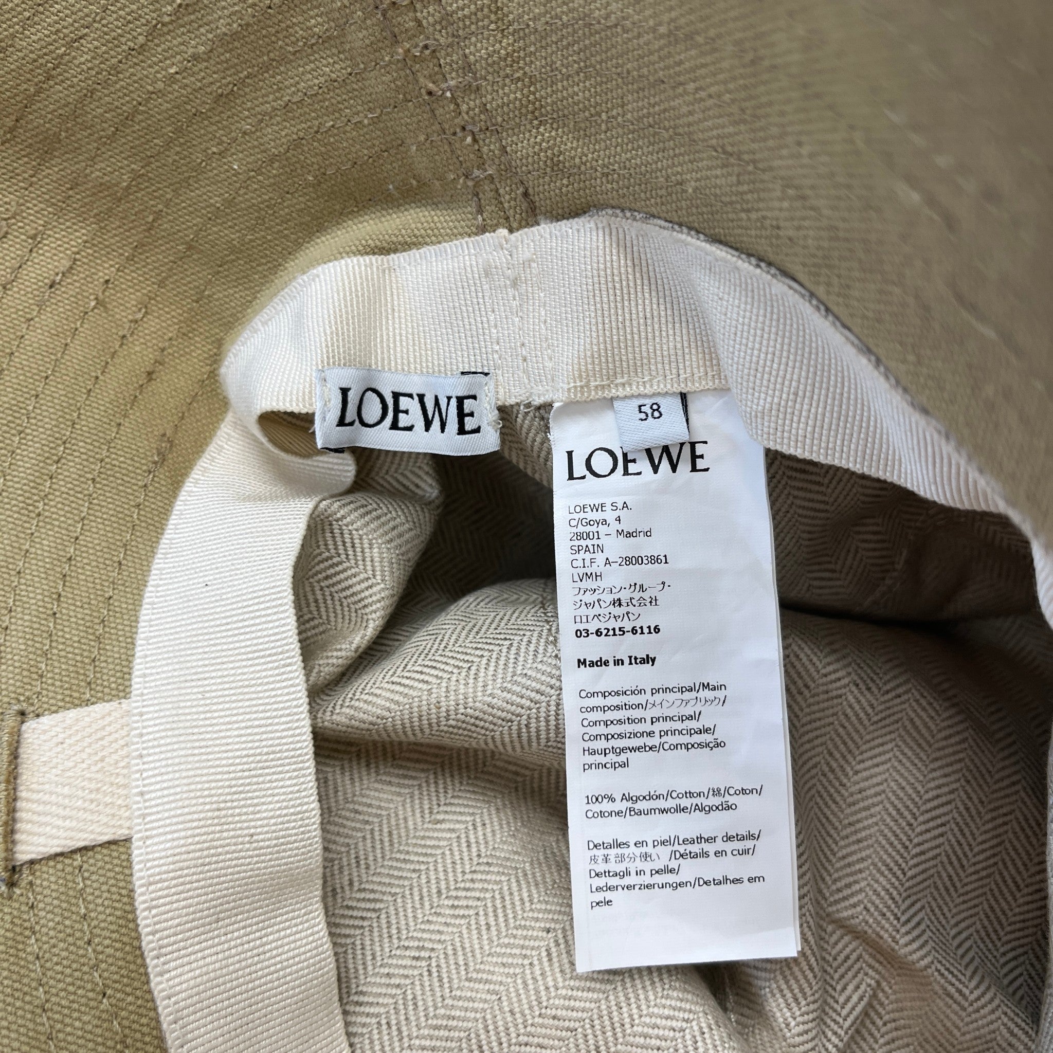 Women's Fisherman Bucket Hat Beige Size M