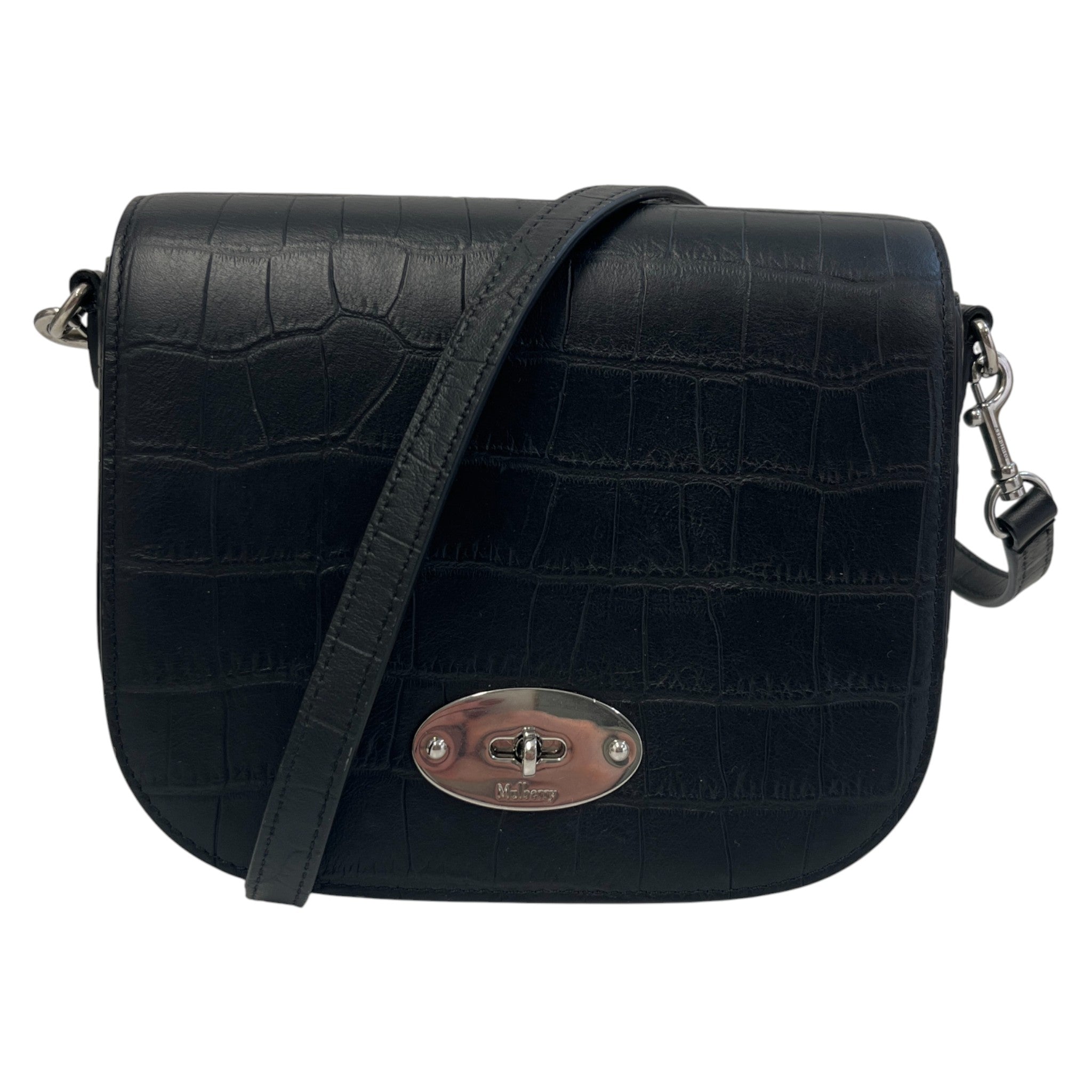 Men's Small Darley Croc Bag Black