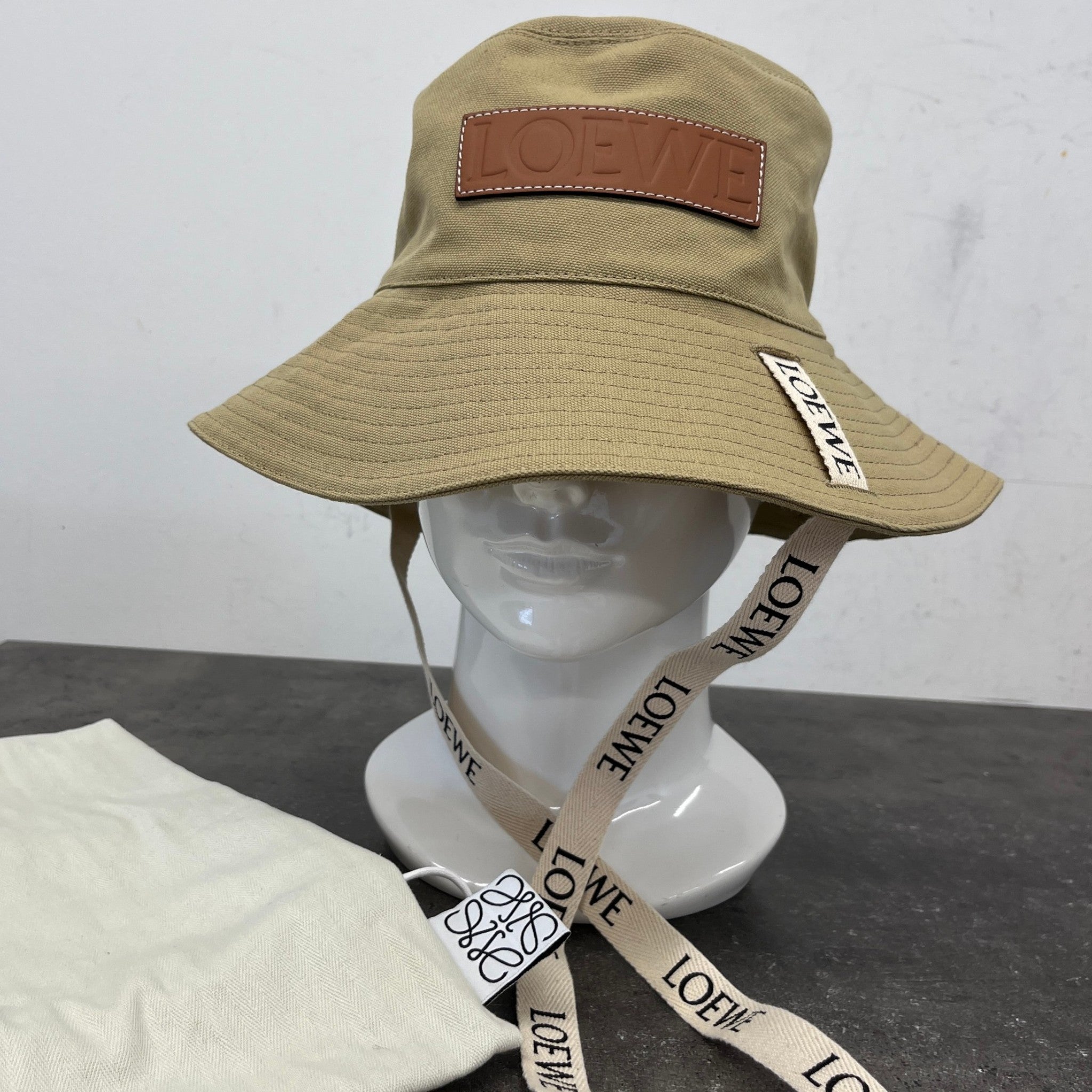 Women's Fisherman Bucket Hat Beige Size M