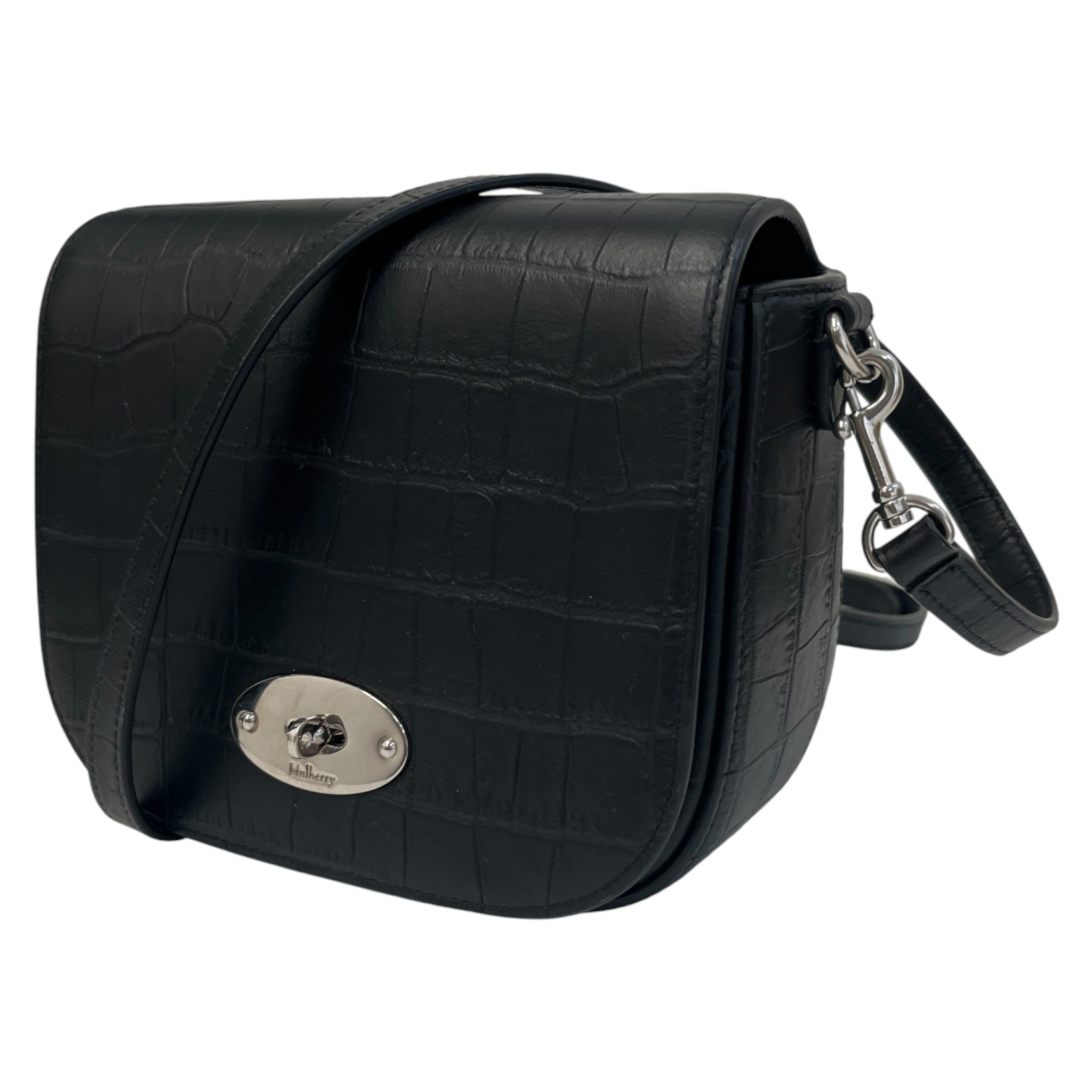 Men's Small Darley Croc Bag Black