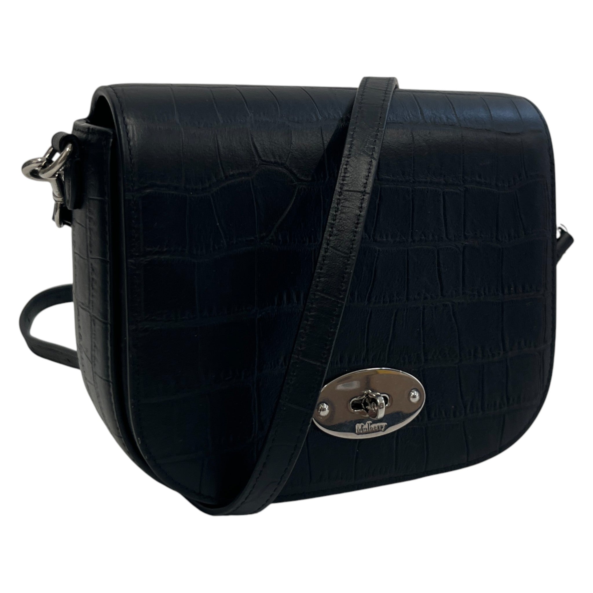 Men's Small Darley Croc Bag Black
