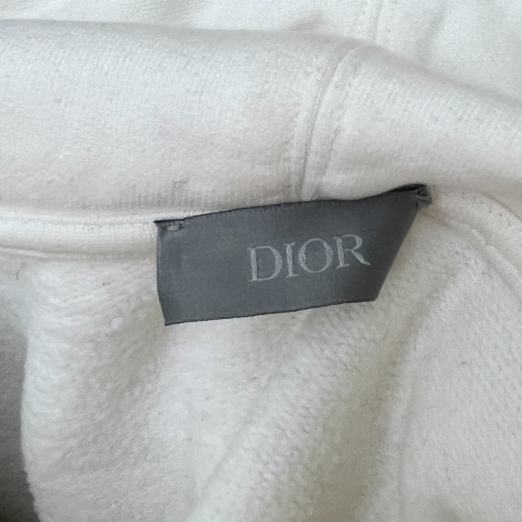 Men's Saddle Bag Print Hoodie White Size M