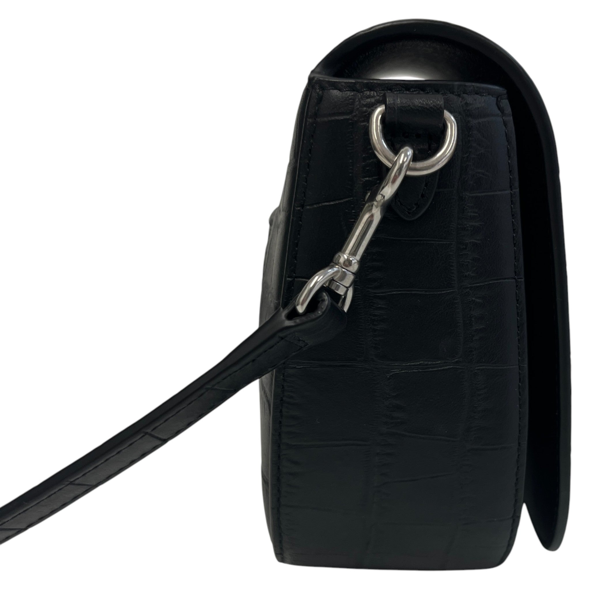 Men's Small Darley Croc Bag Black