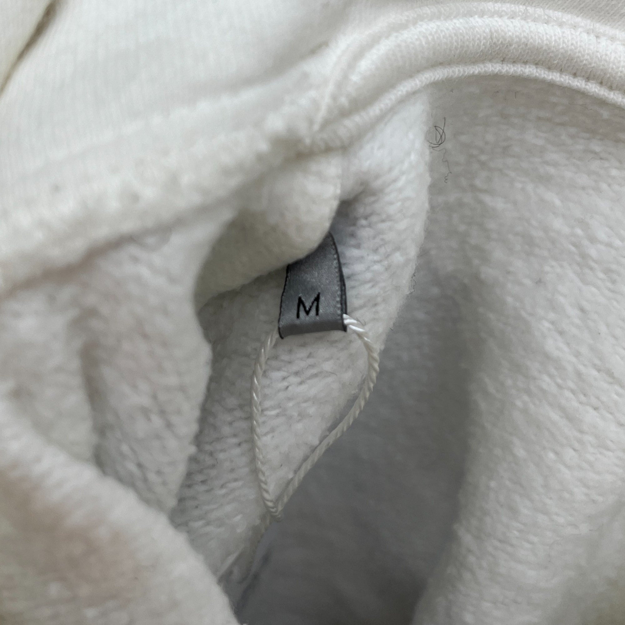 Men's Saddle Bag Print Hoodie White Size M