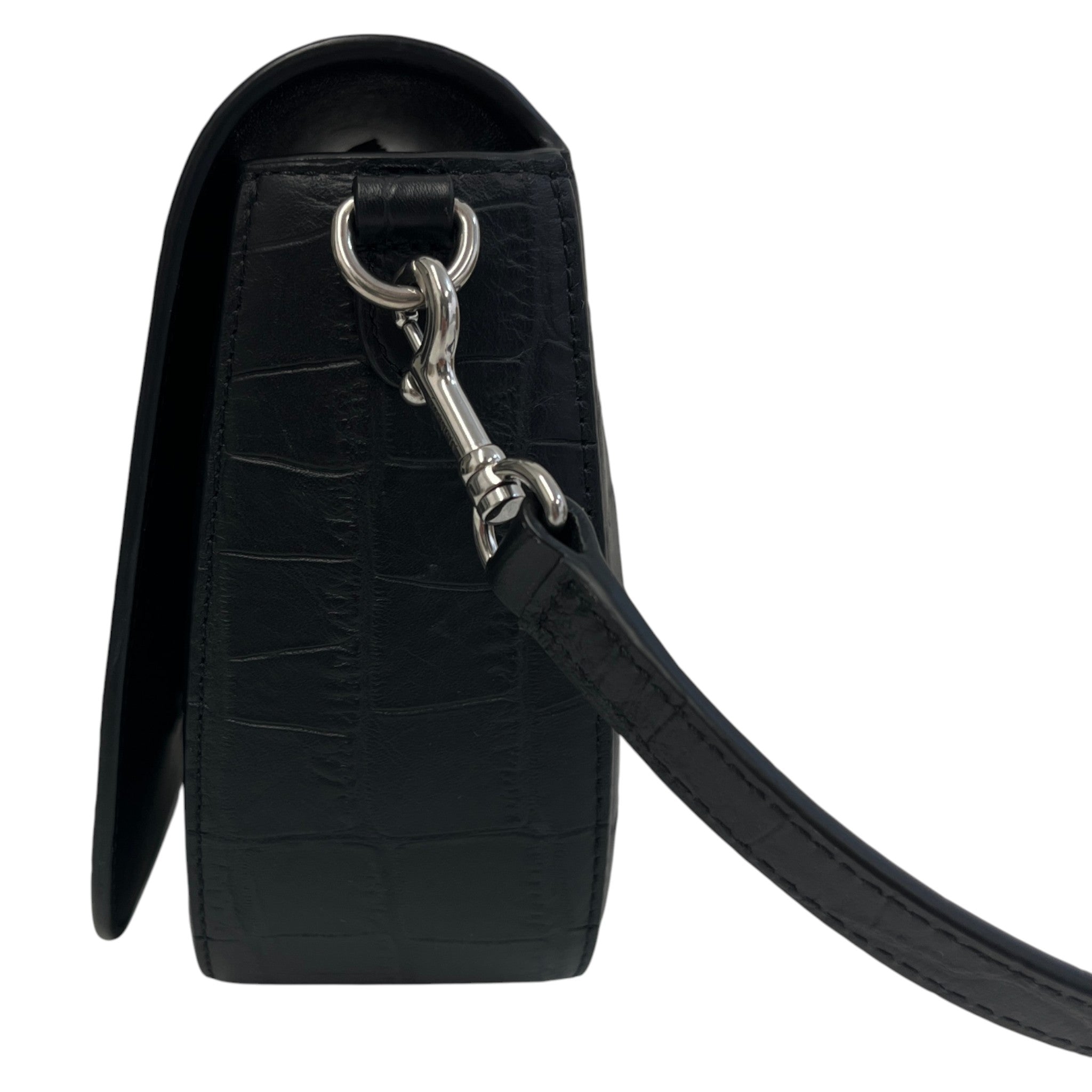Men's Small Darley Croc Bag Black
