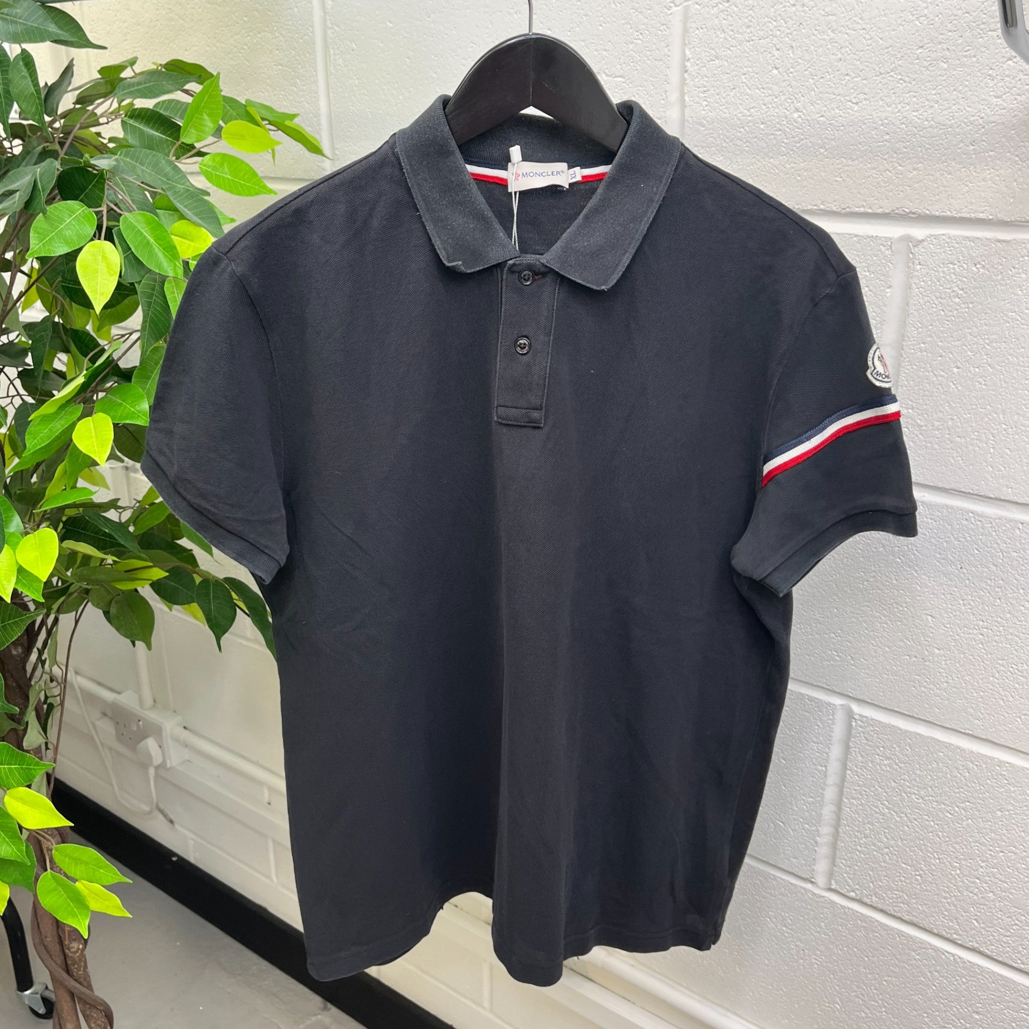 Men's Maglia Polo Shirt Black Size XL