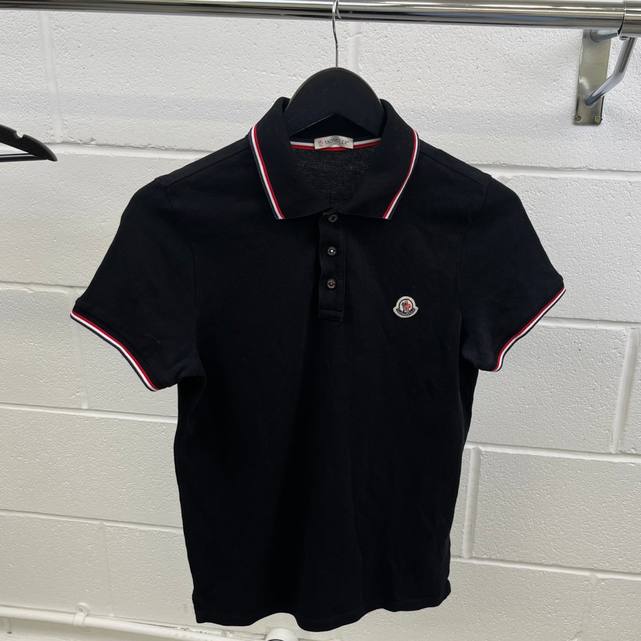 Men's Maglia Polo Shirt Navy Size L