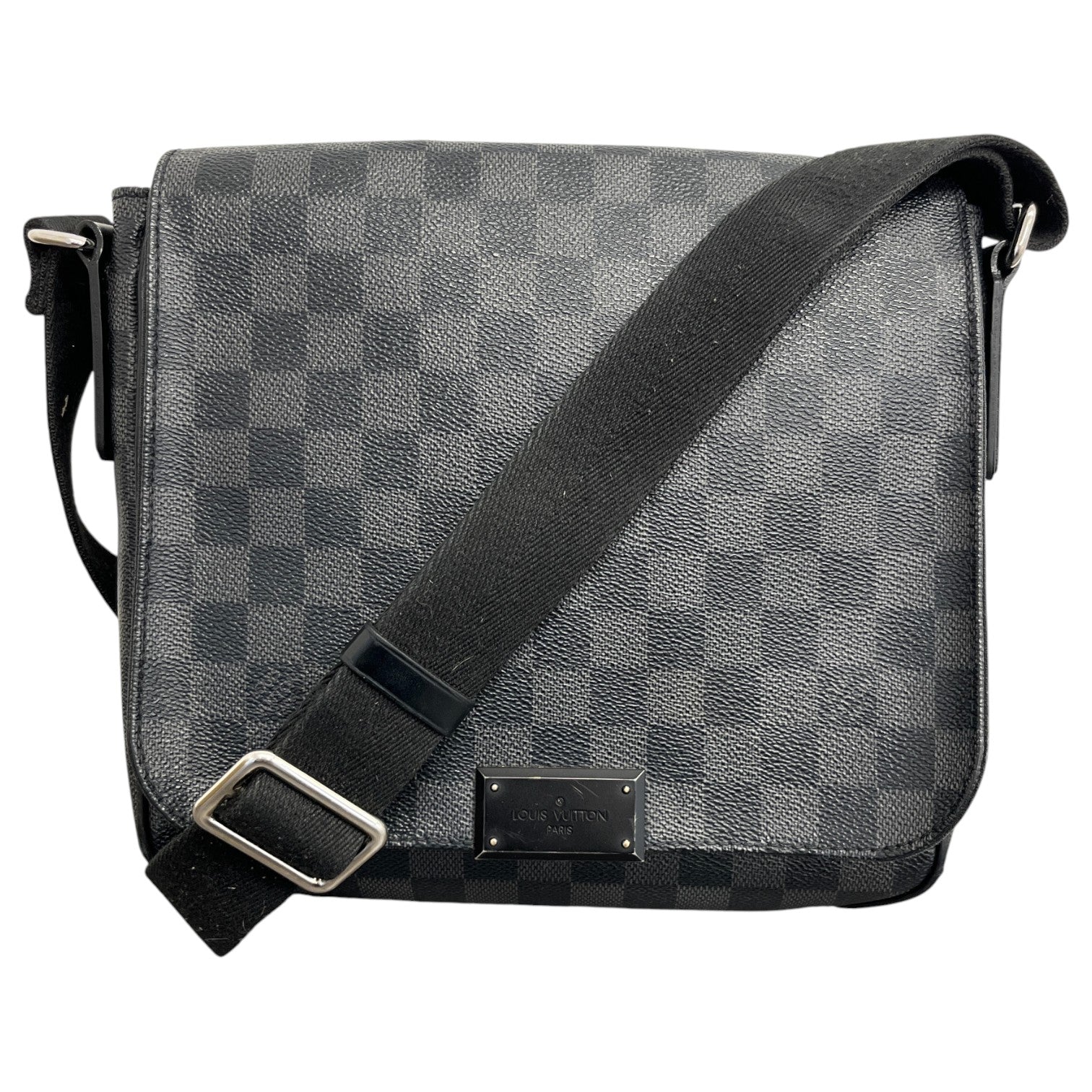 Men's Damier Graphite District Pm Messenger Bag Black