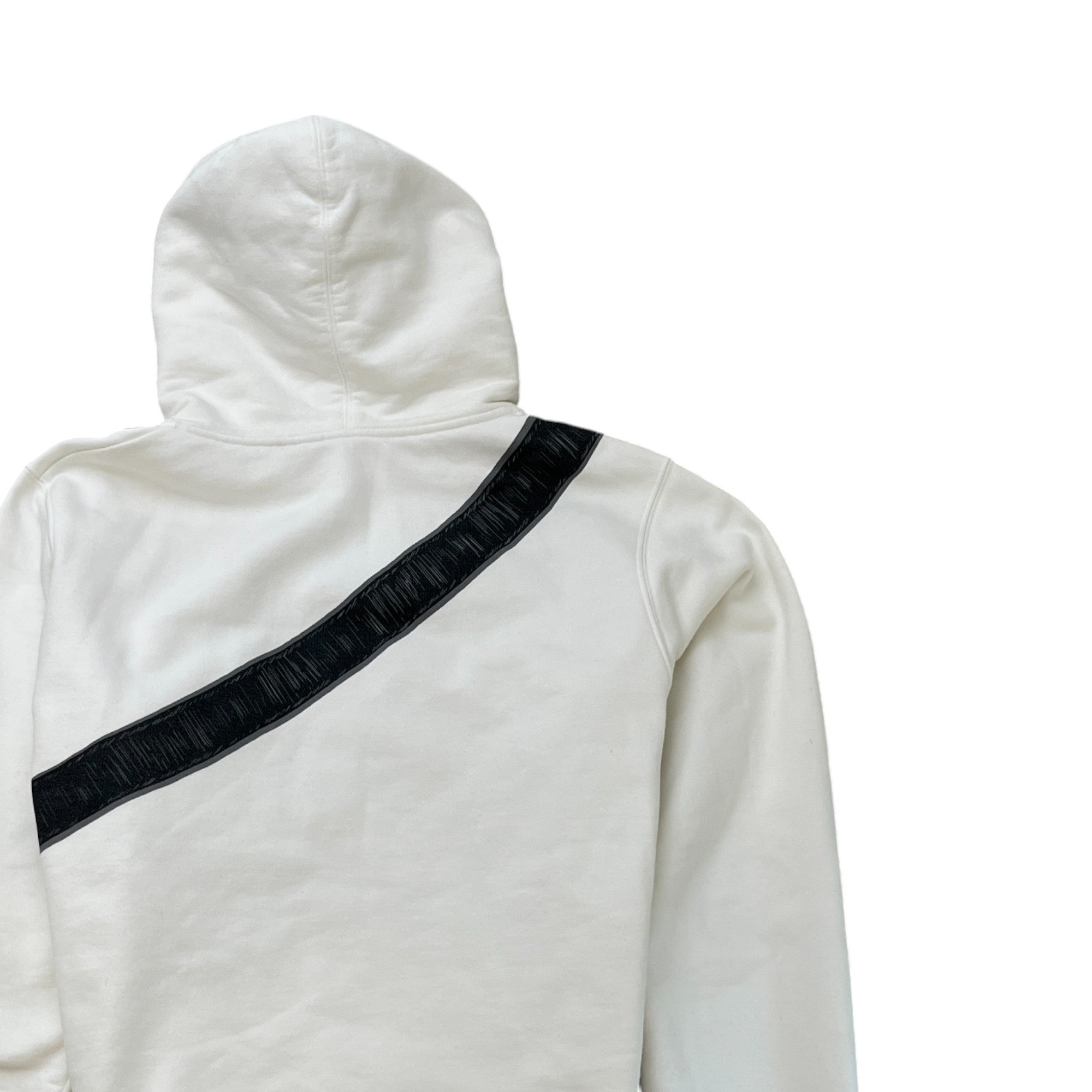 Men's Saddle Bag Print Hoodie White Size M