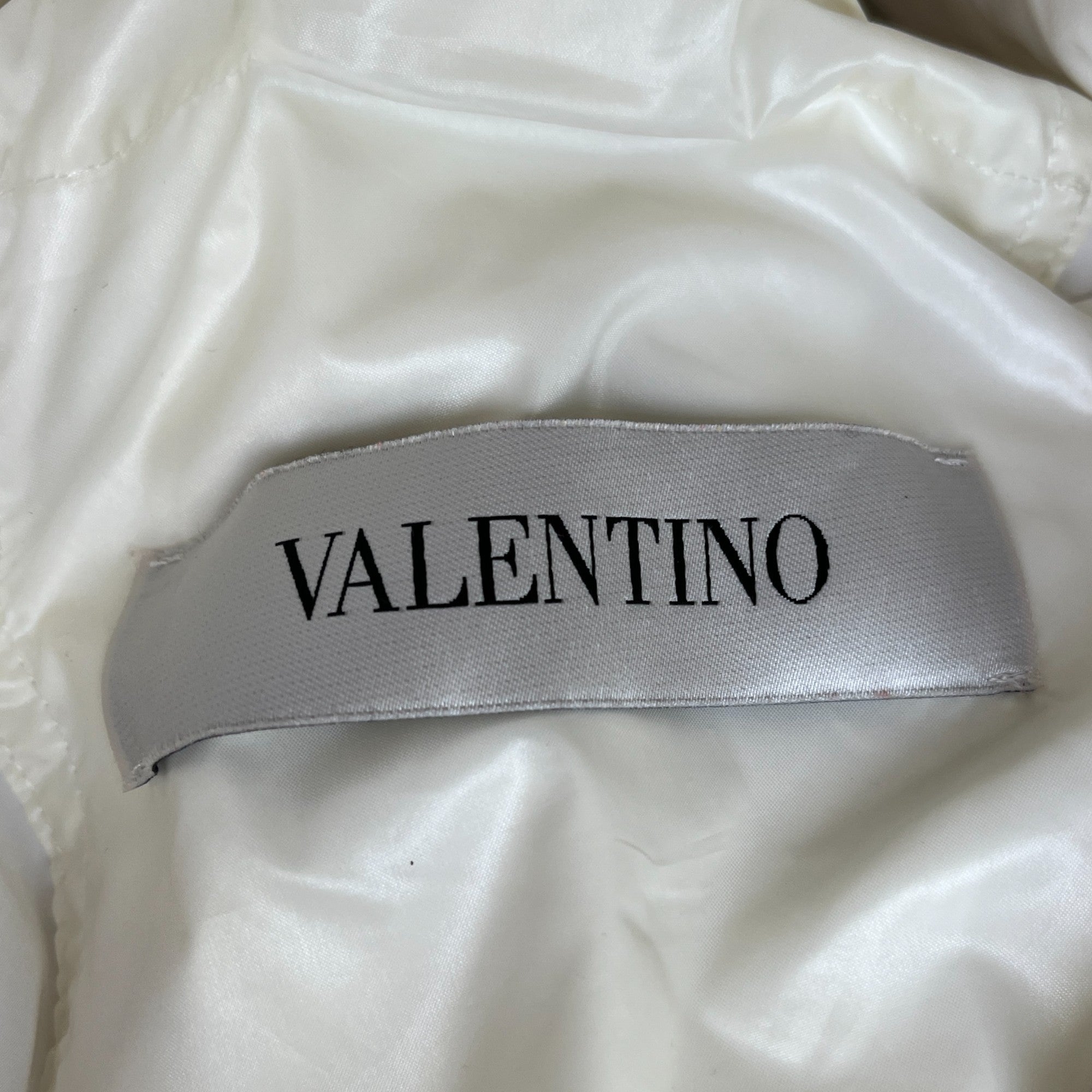 Men's Vltn Logo Down Jacket White Size IT 50 / L