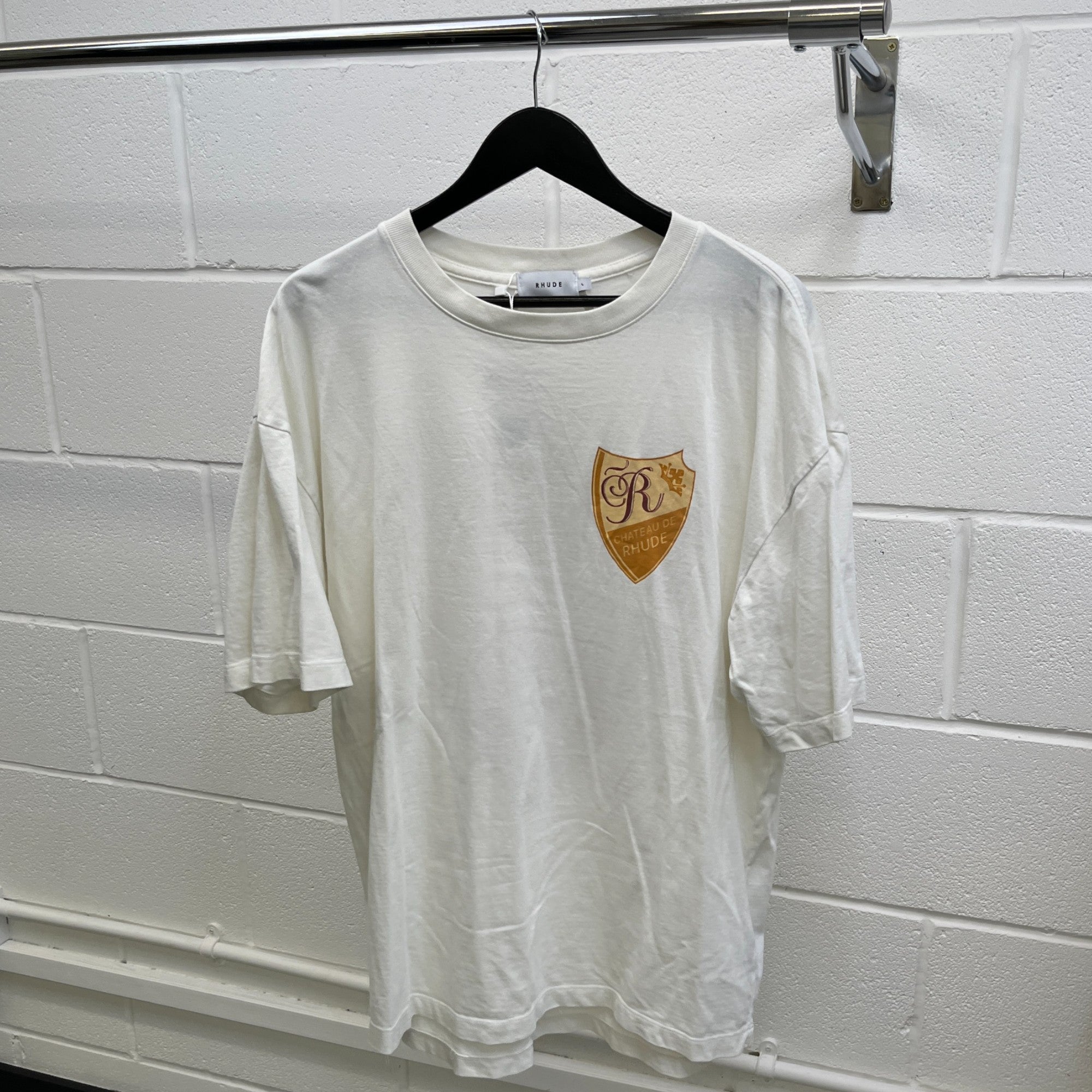 Men's Chateau Logo T-Shirt White Size L