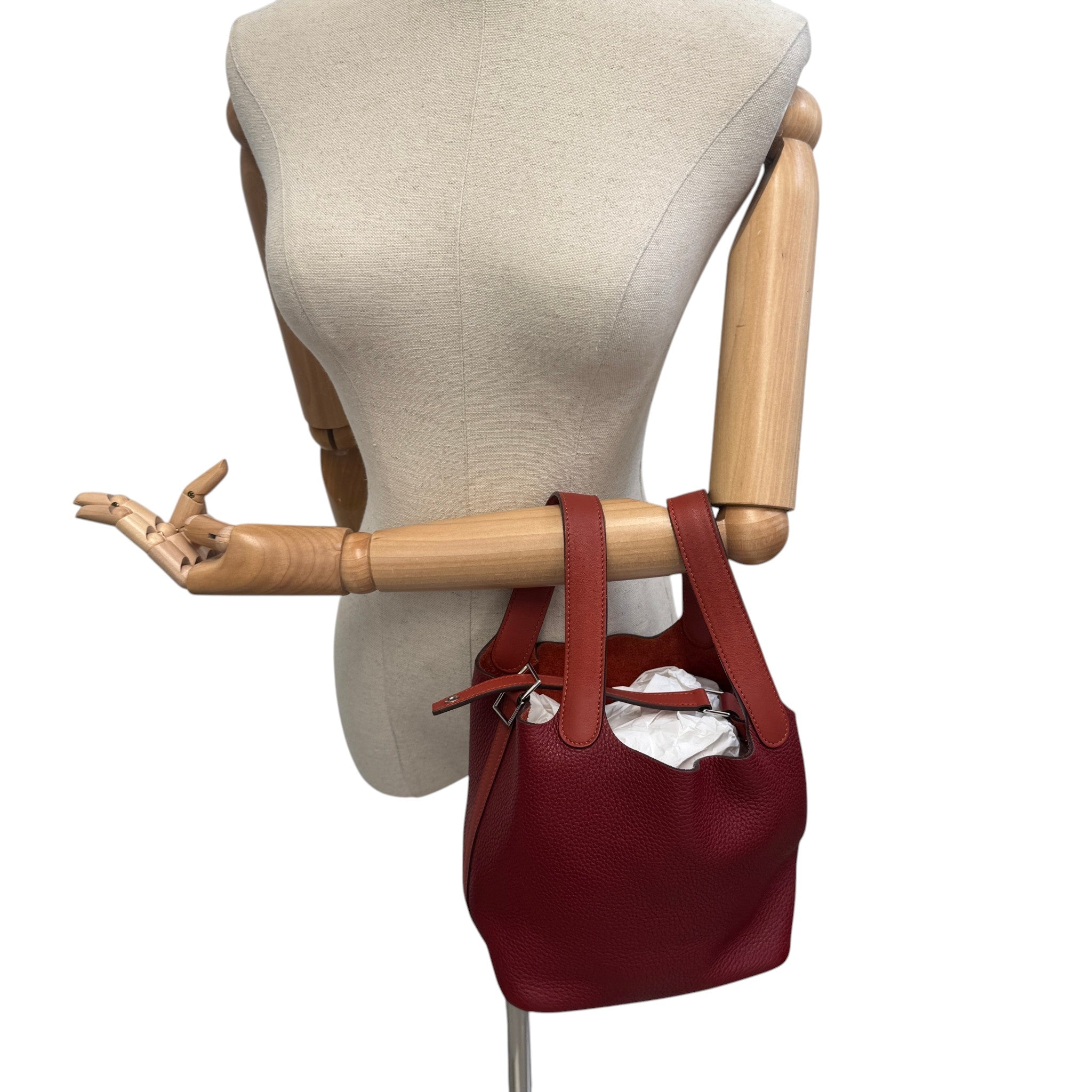 Women's Picotin 18 Togo Bag Burgundy