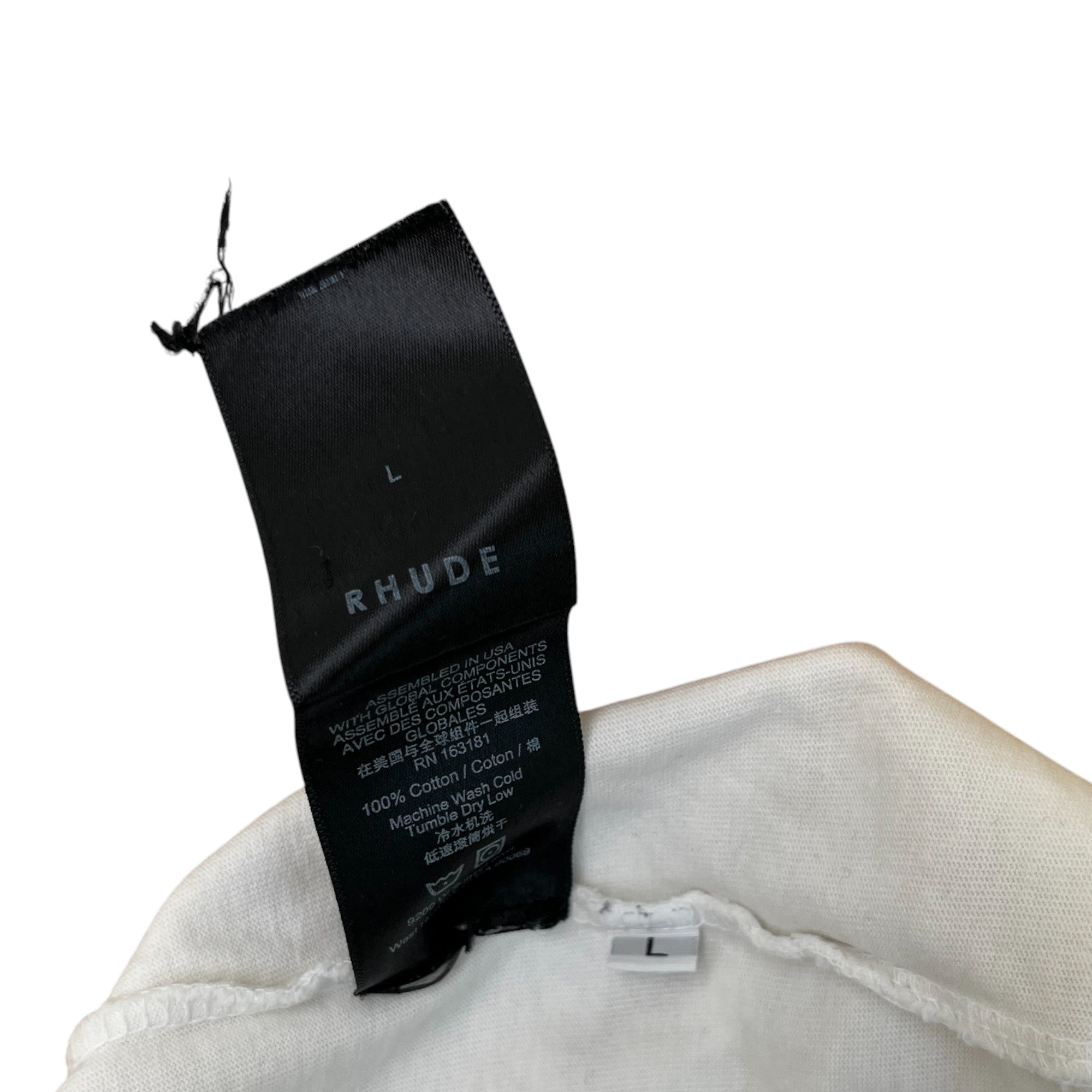 Men's Chateau Logo T-Shirt White Size L