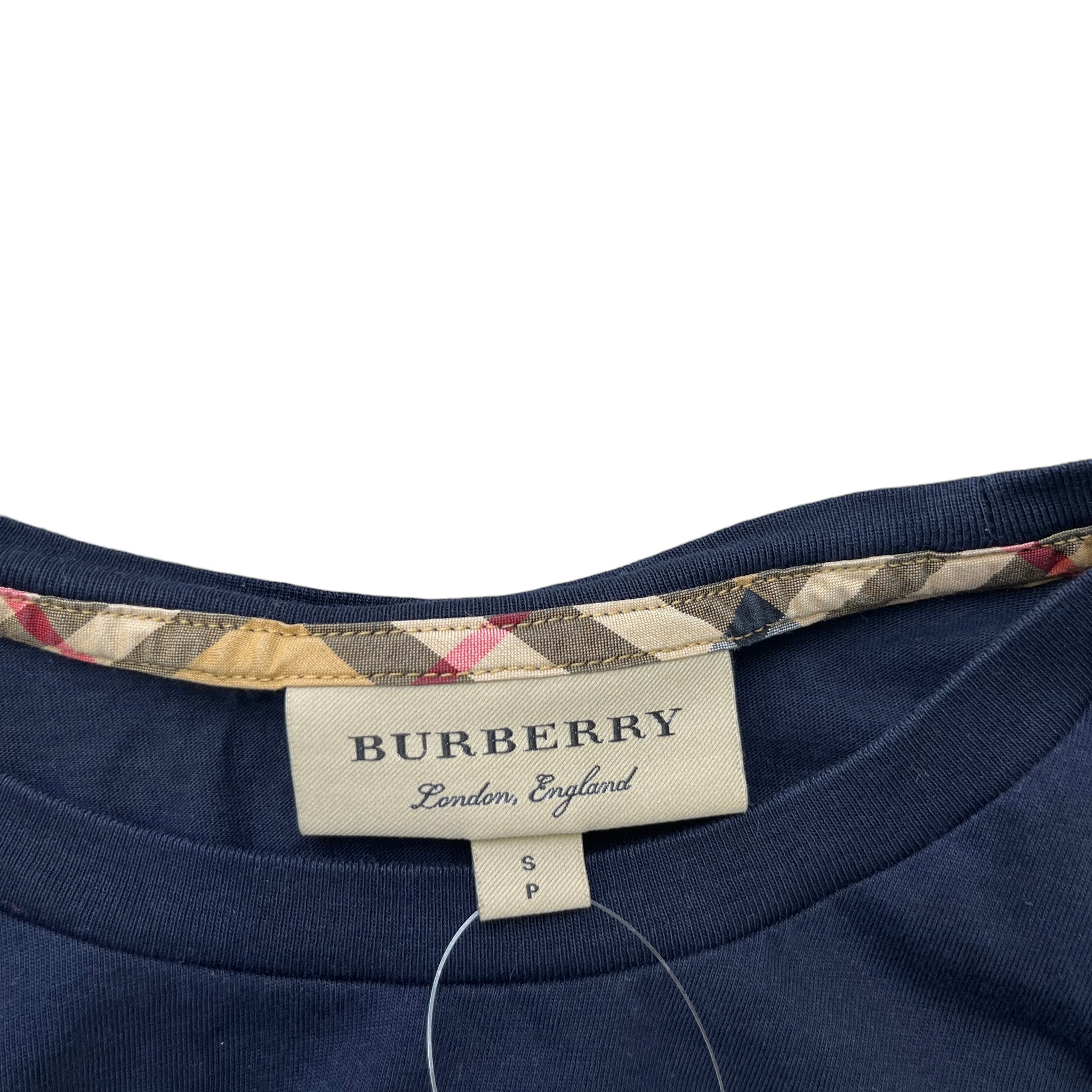Men's Embroidered Logo T-Shirt Navy Size S