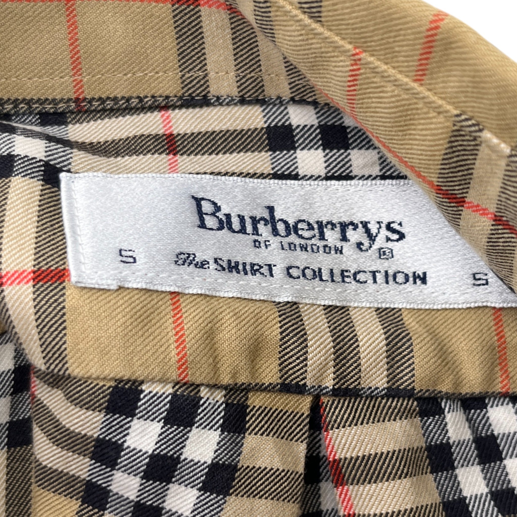 Men's Vintage Nova Check Shirt Tan Size S