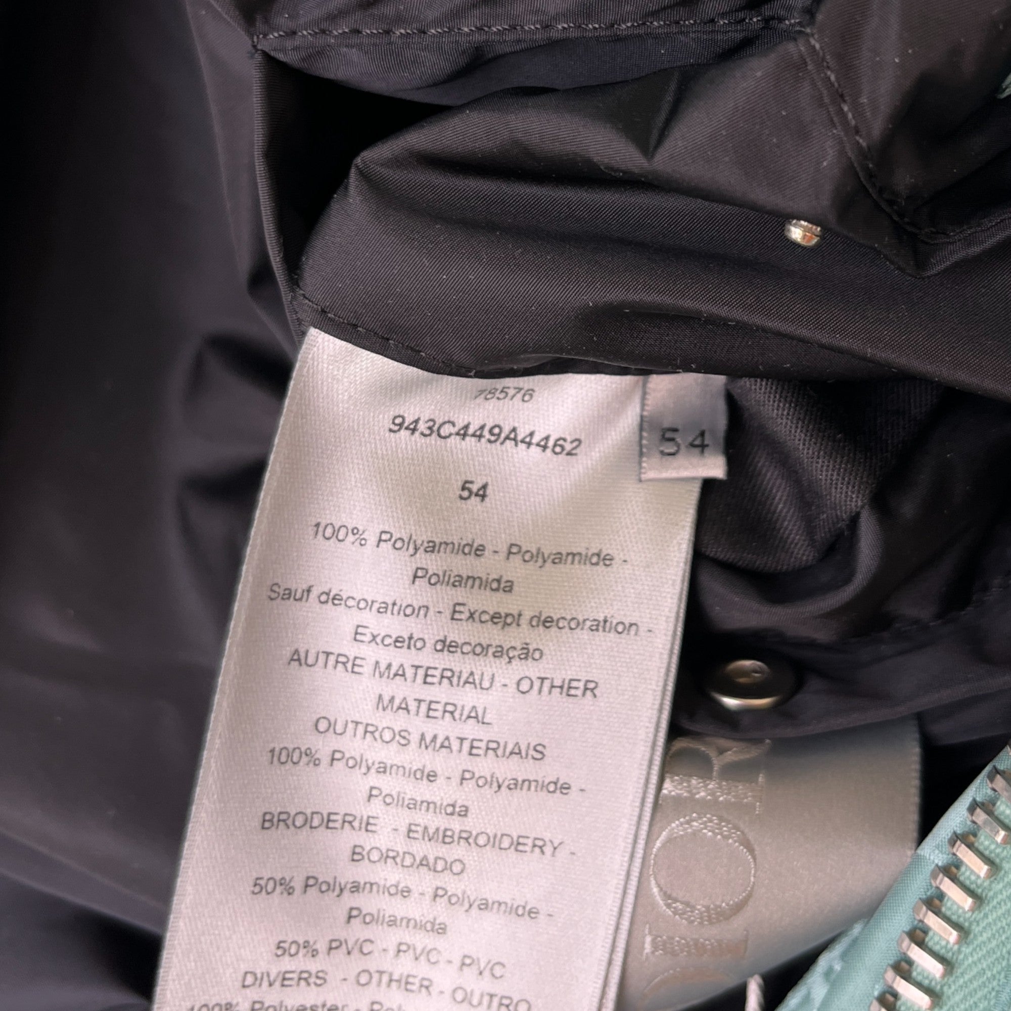 Men's Oblique Down Jacket Green Size IT 54 / XXL