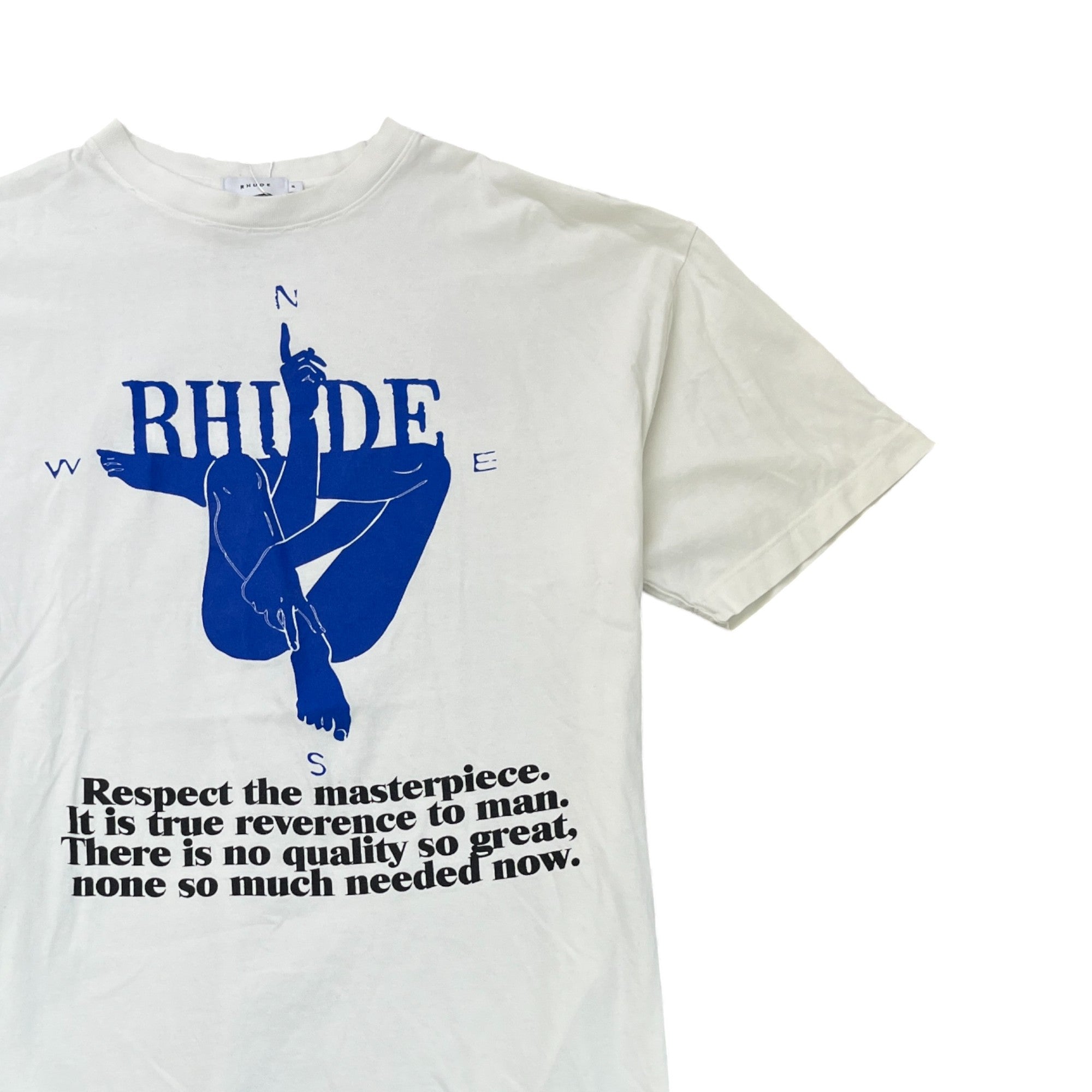 Men's Compass Logo T-Shirt White Size XL