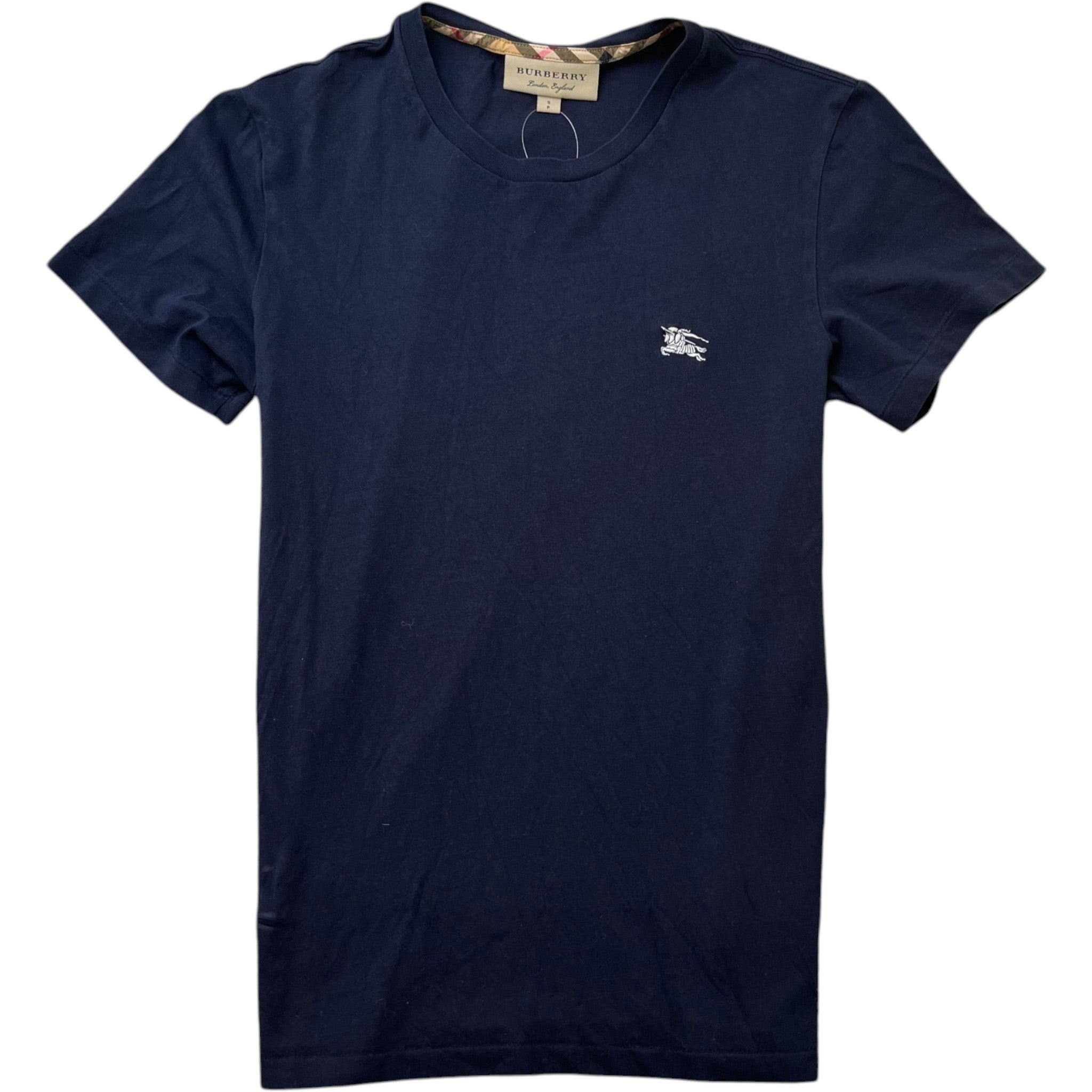 Men's Embroidered Logo T-Shirt Navy Size S