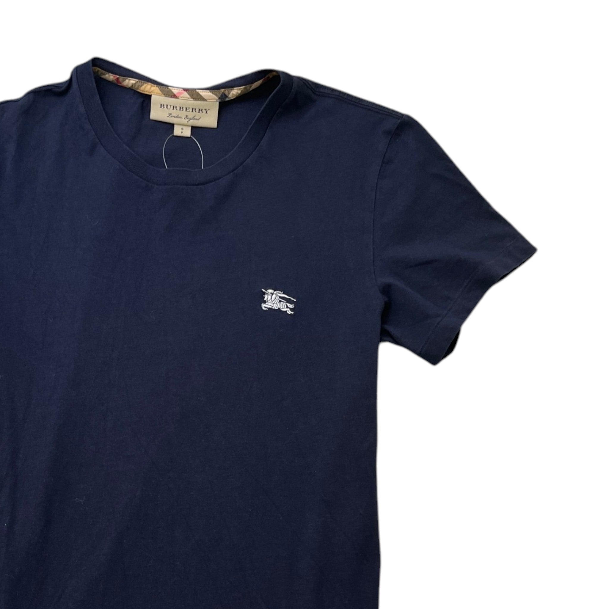 Men's Embroidered Logo T-Shirt Navy Size S