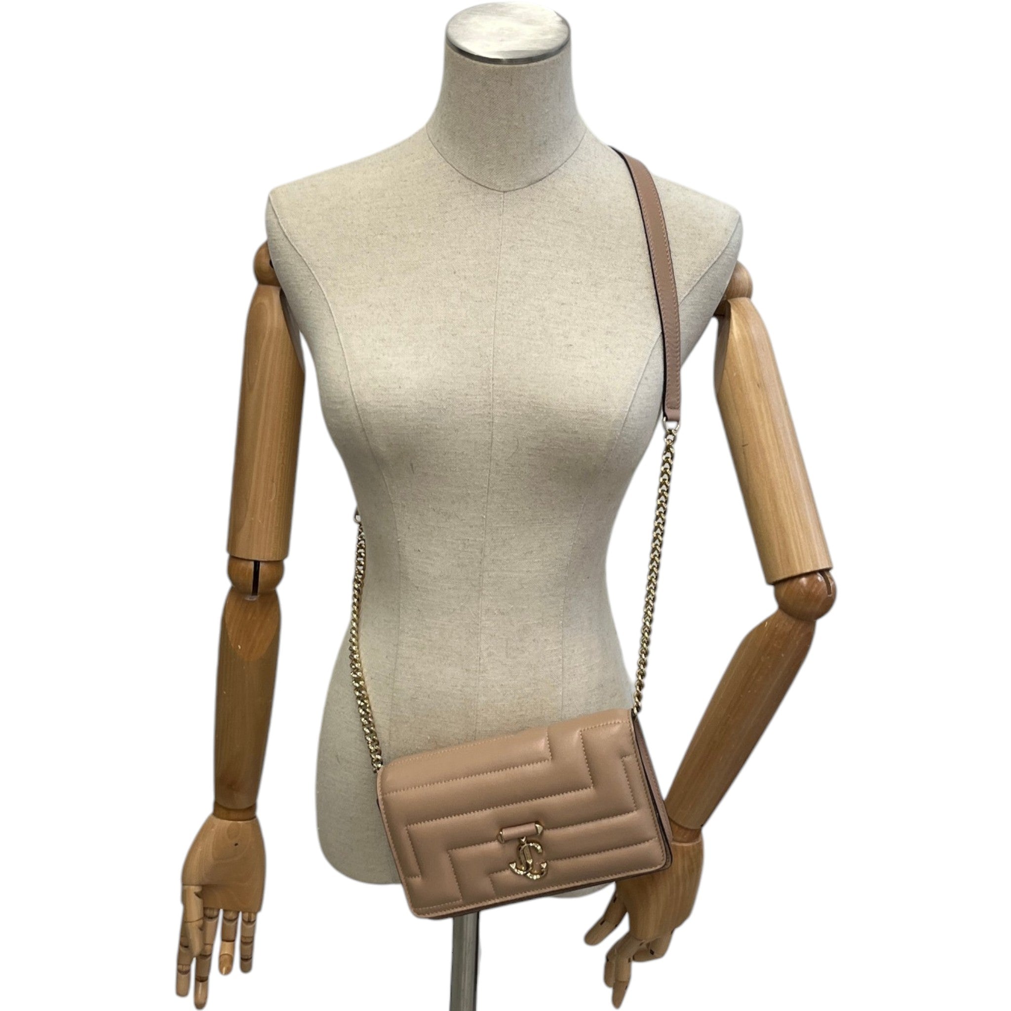 Women's Avenue Chain Wallet Bag Nude