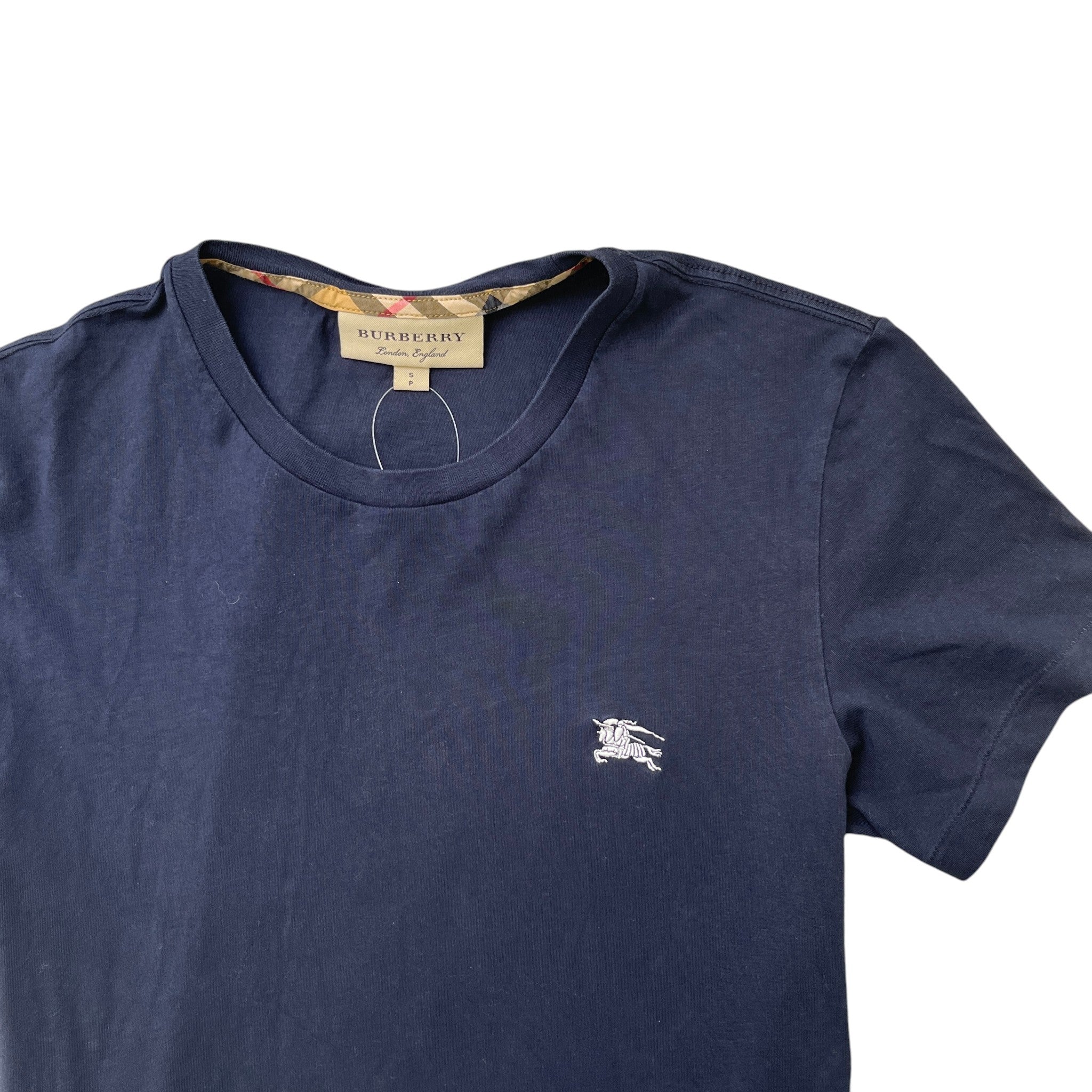 Men's Embroidered Logo T-Shirt Navy Size S