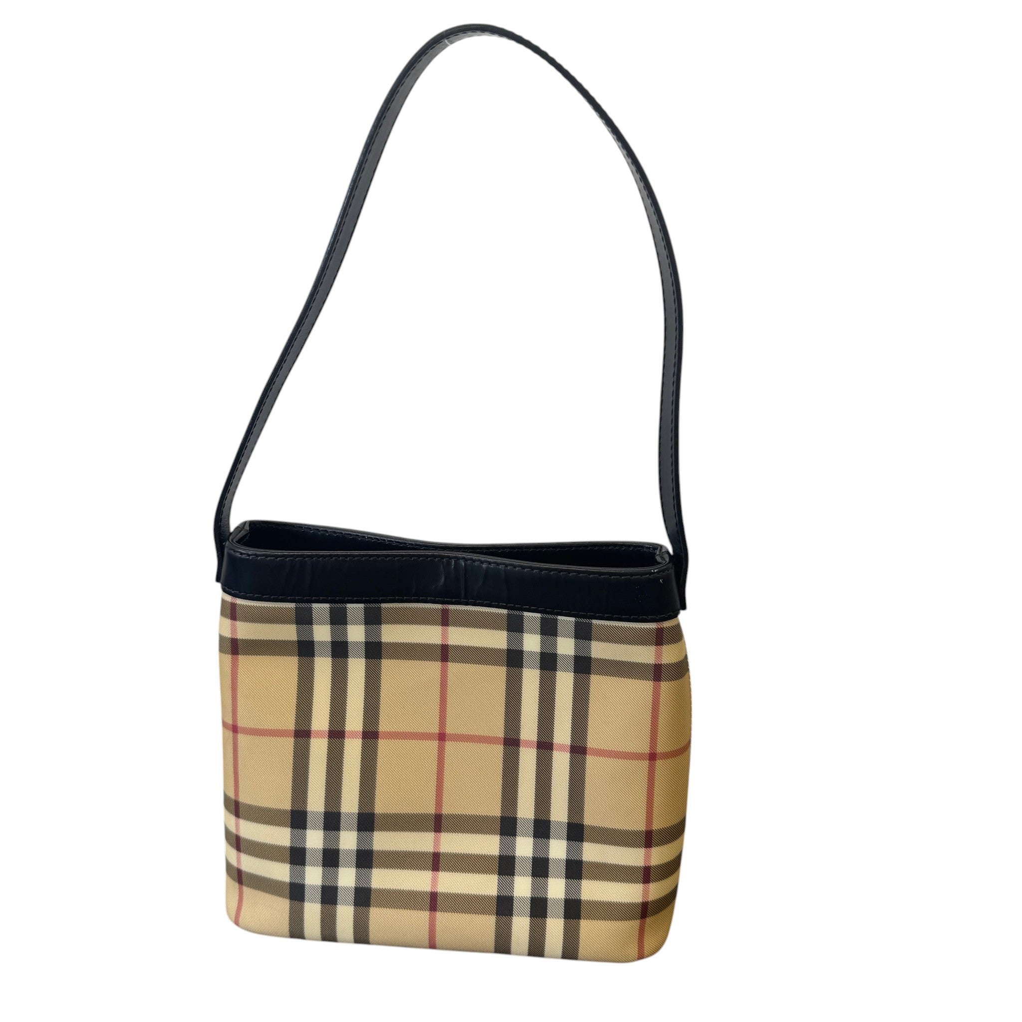 Women's Small Check Print Bag Beige