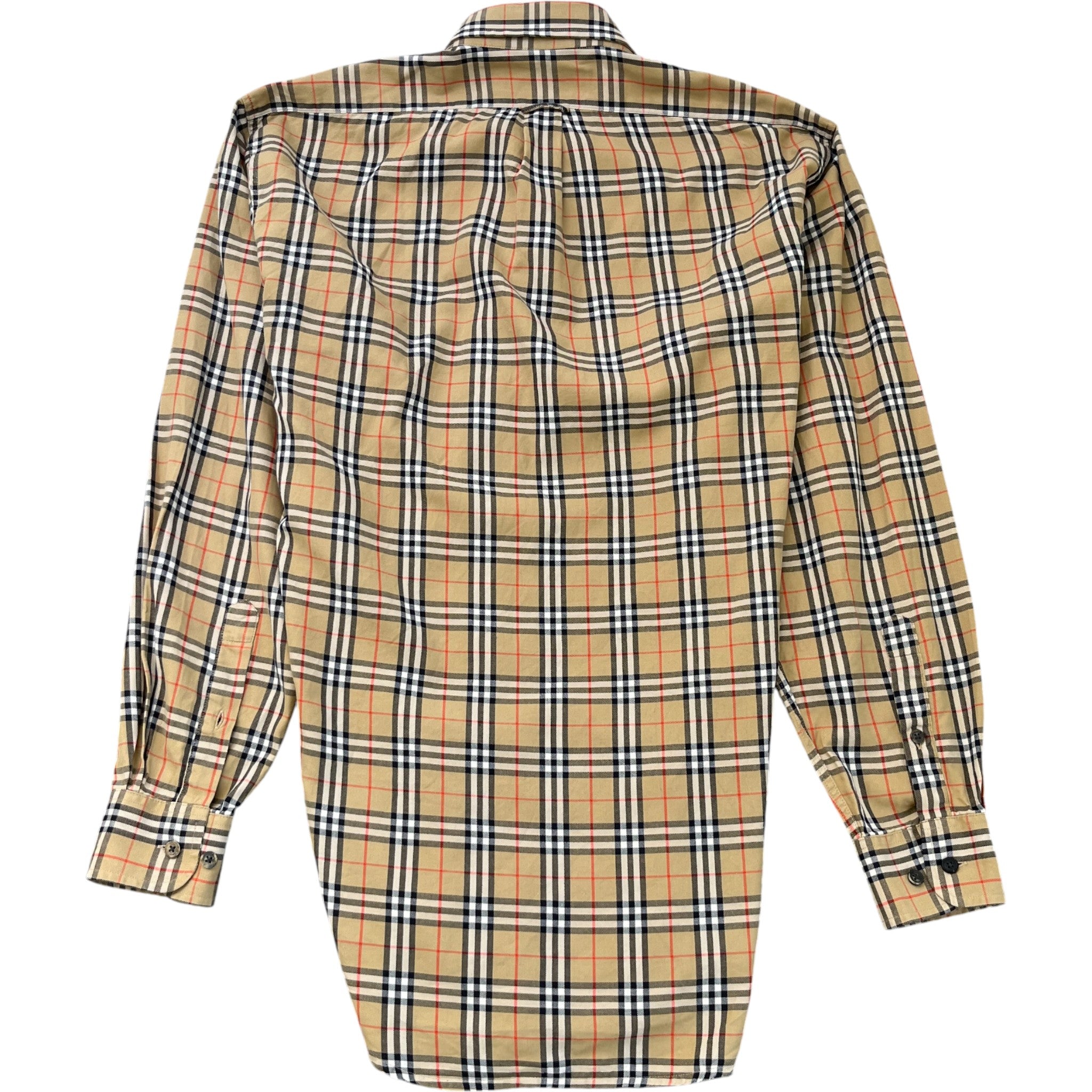 Men's Vintage Nova Check Shirt Tan Size S