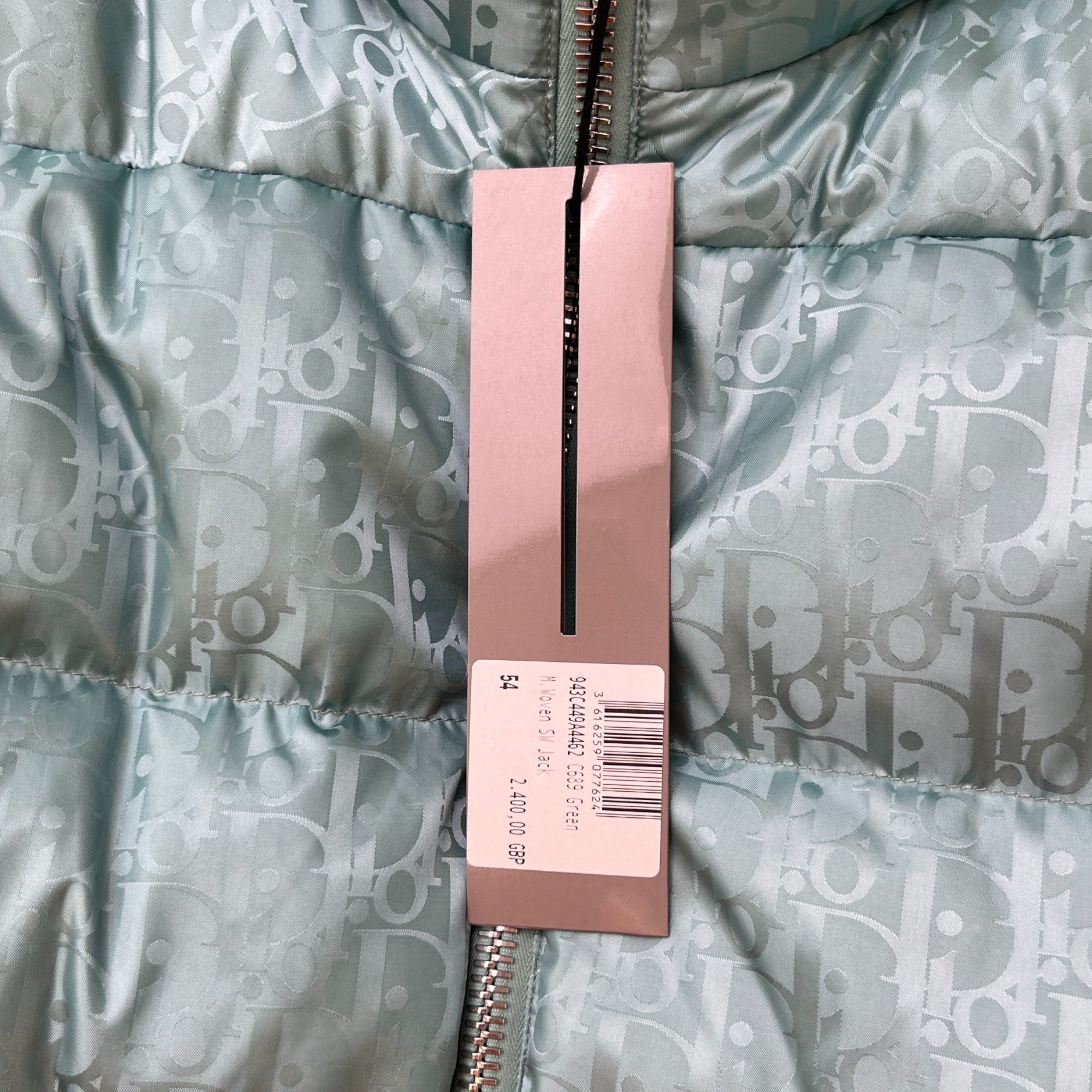 Men's Oblique Down Jacket Green Size IT 54 / XXL