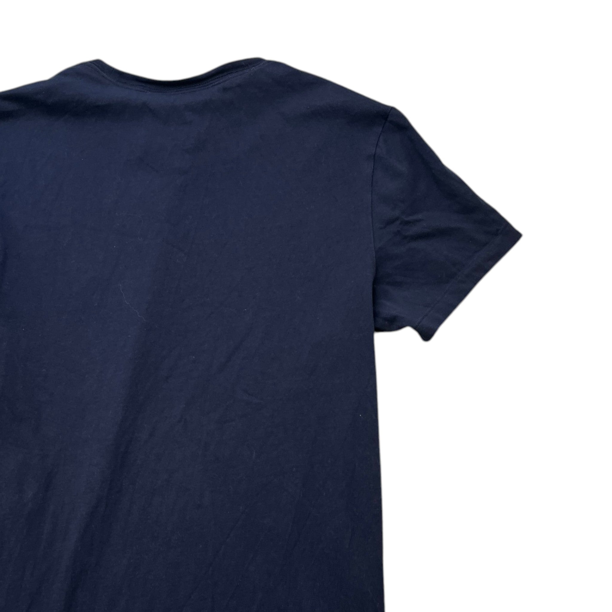 Men's Embroidered Logo T-Shirt Navy Size S