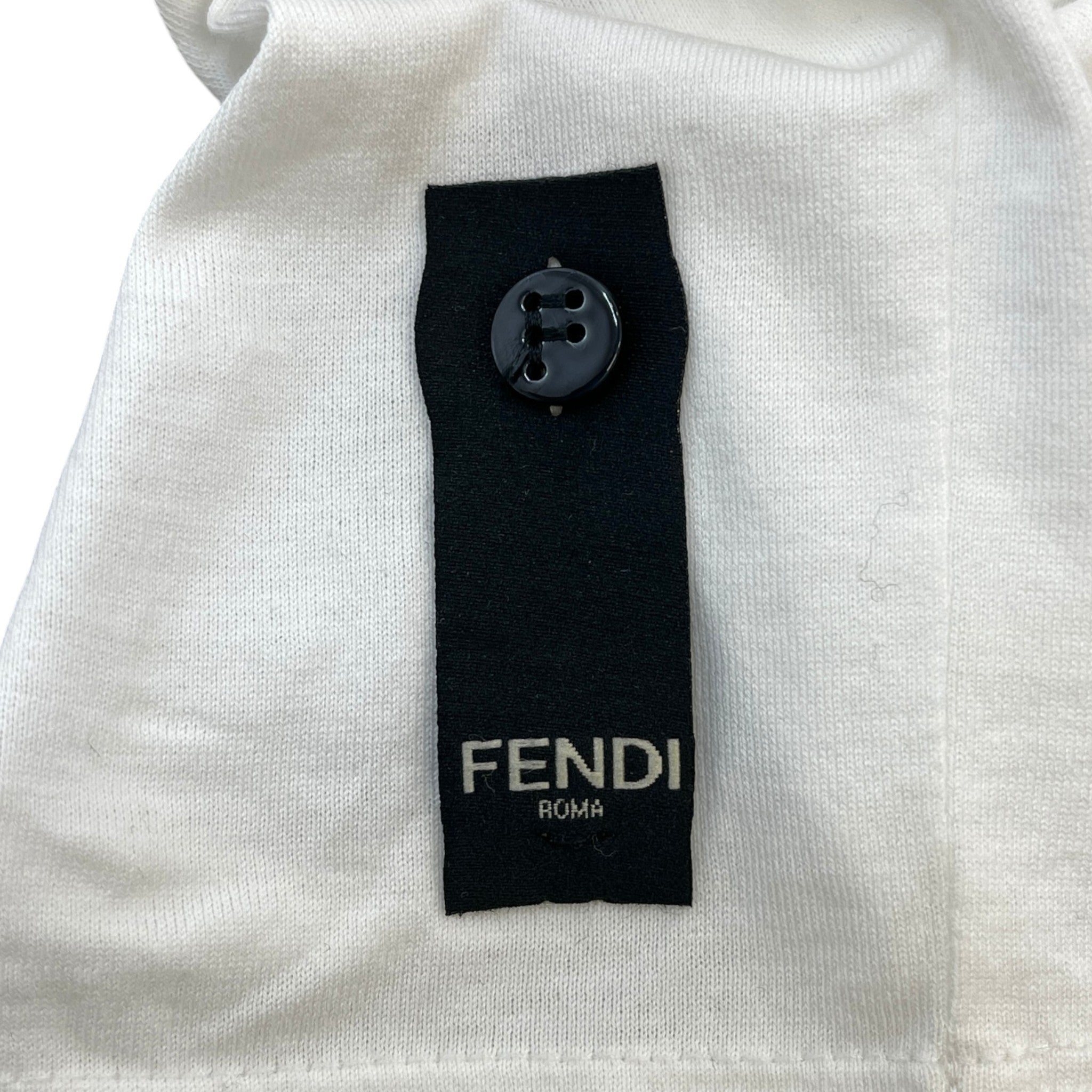 Men's Monster Face T-Shirt White Size S