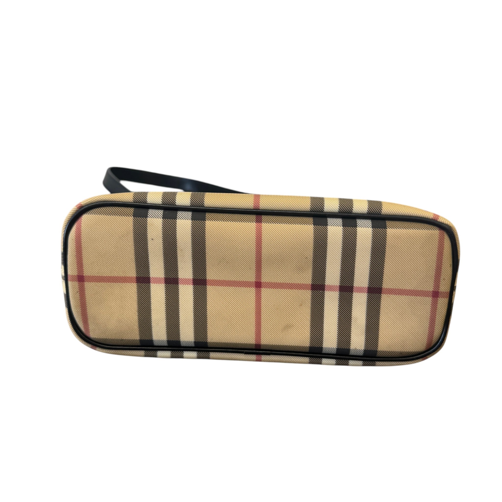 Women's Small Check Print Bag Beige