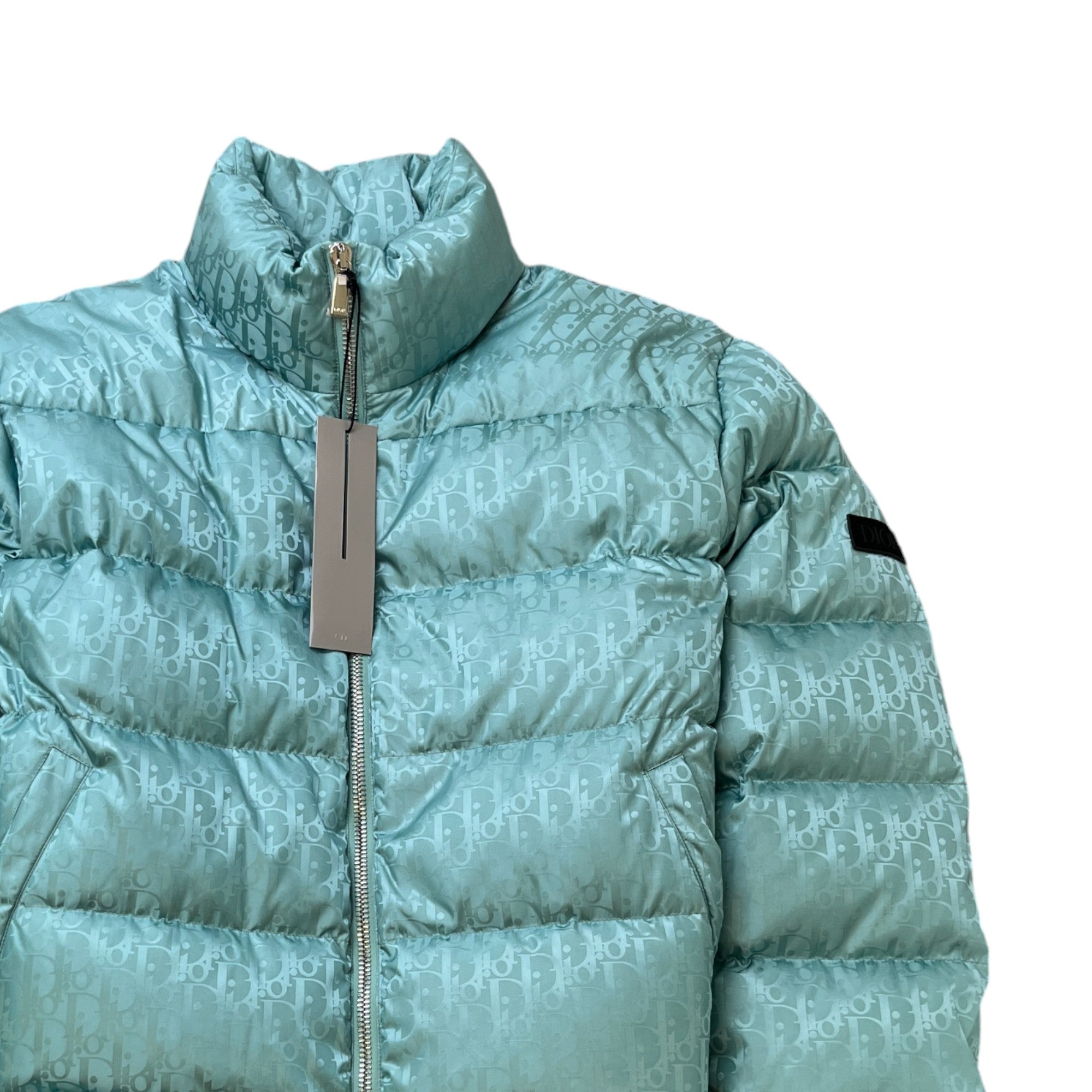 Men's Oblique Down Jacket Green Size IT 54 / XXL