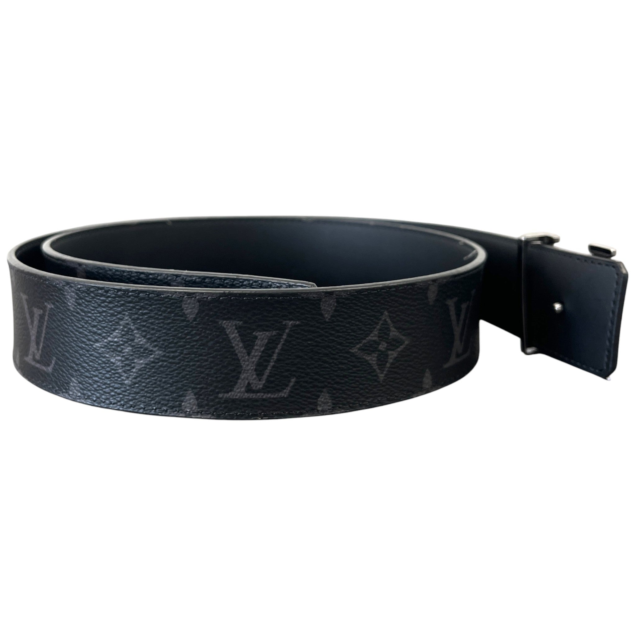 Men's Monogram Eclipse Reversible Belt Black Size Waist 36"
