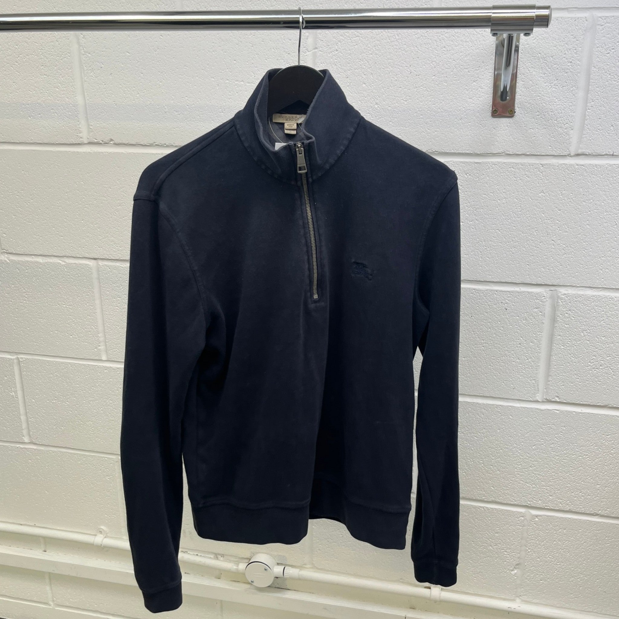 Men's Embroidered Logo Sweatshirt Navy Size S